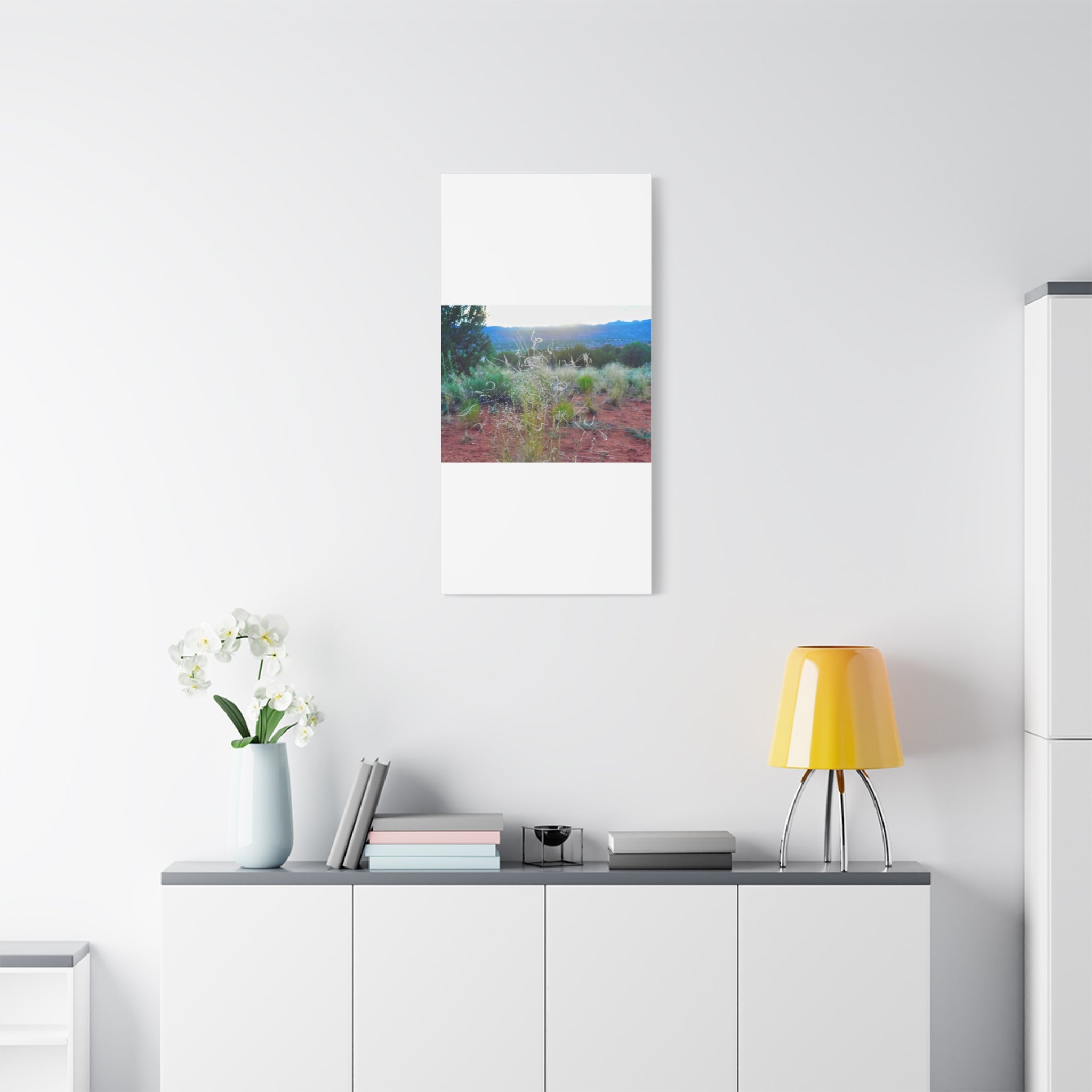 Serene Desert Landscape Canvas Print, Nature Wall Art, Home Decor, Gift for Nature Lovers, Rustic Art for Living Room, Boho Decor