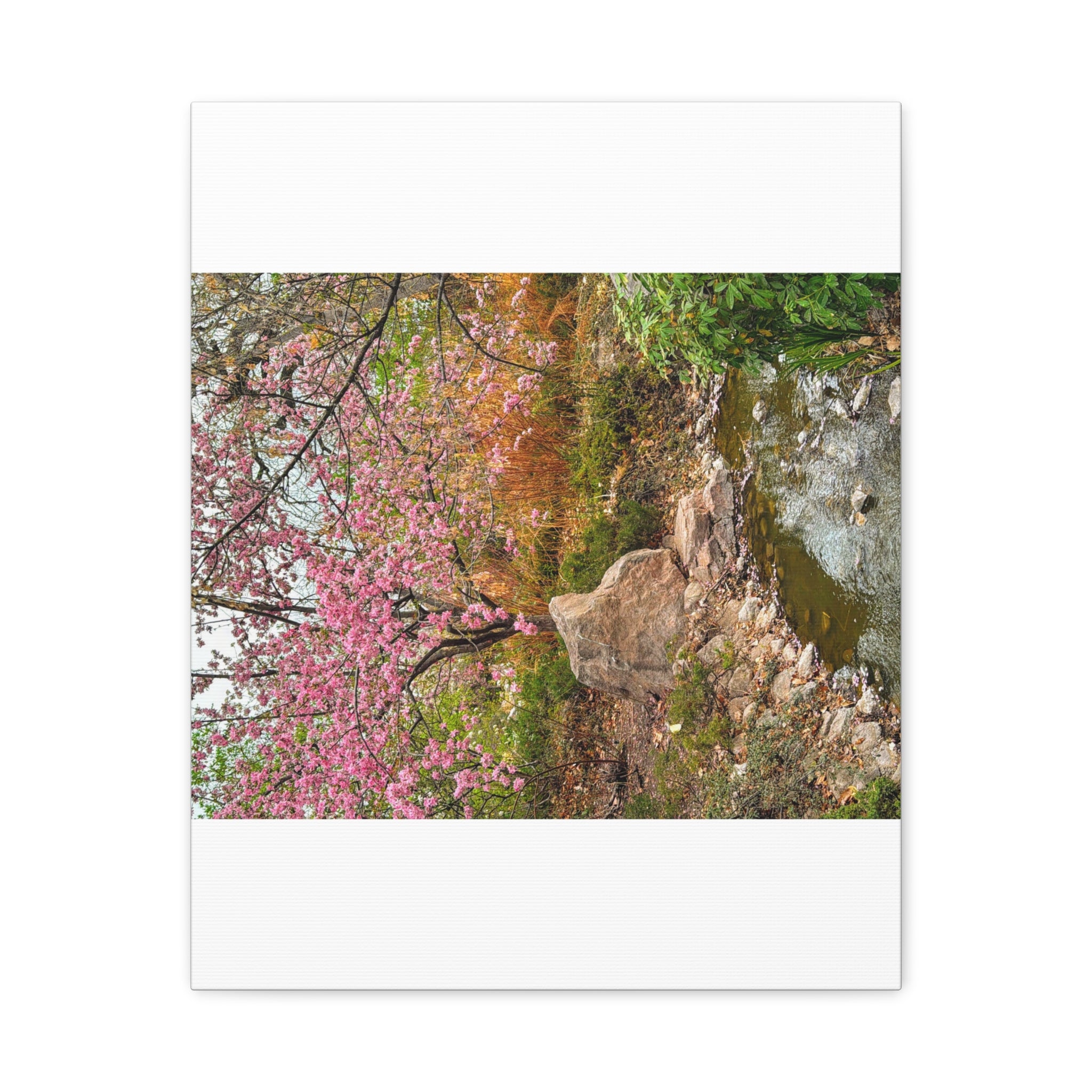 Blossoming Serenity Canvas Print, Floral Wall Art, Nature Decor, Home Aesthetic, Gift Idea for Garden Lovers, Spring Decor