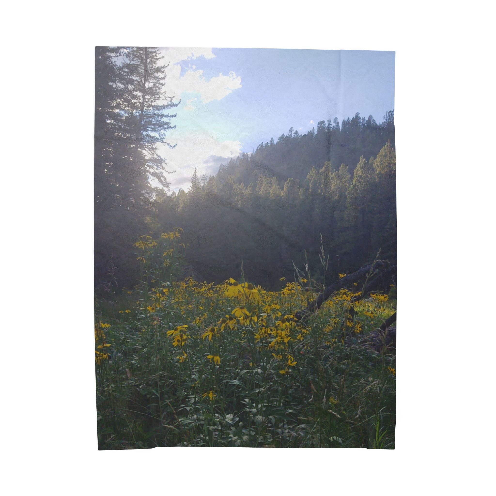 Nature-Inspired Velveteen Plush Blanket | Cozy Throw for Home Decor, Gifts, Outdoor Lovers, Picnics, and Relaxation