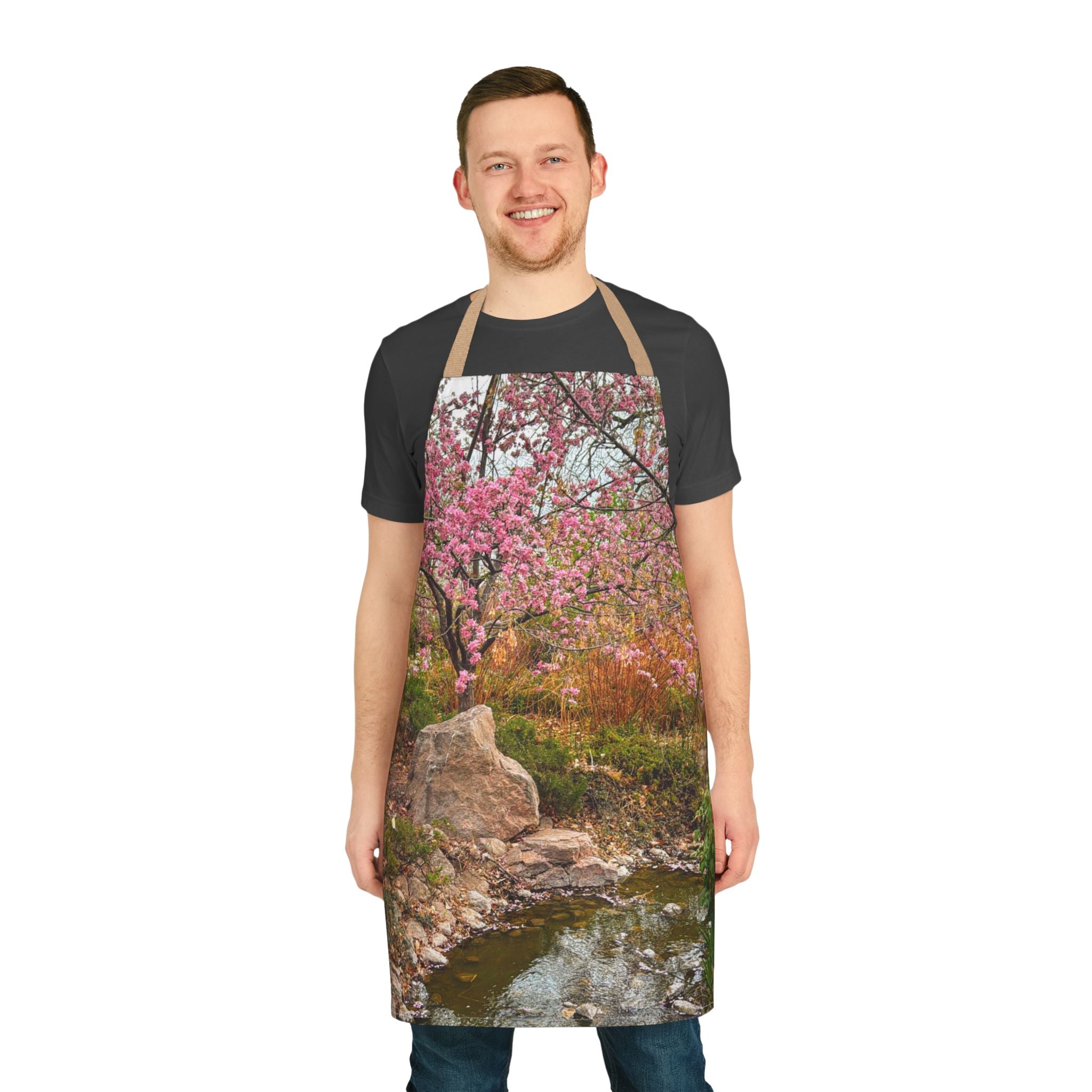 Colorful Floral Apron for Cooking and Baking, Gift for Gardeners, Mother's Day Gift, Chef Apron, Kitchen Decor