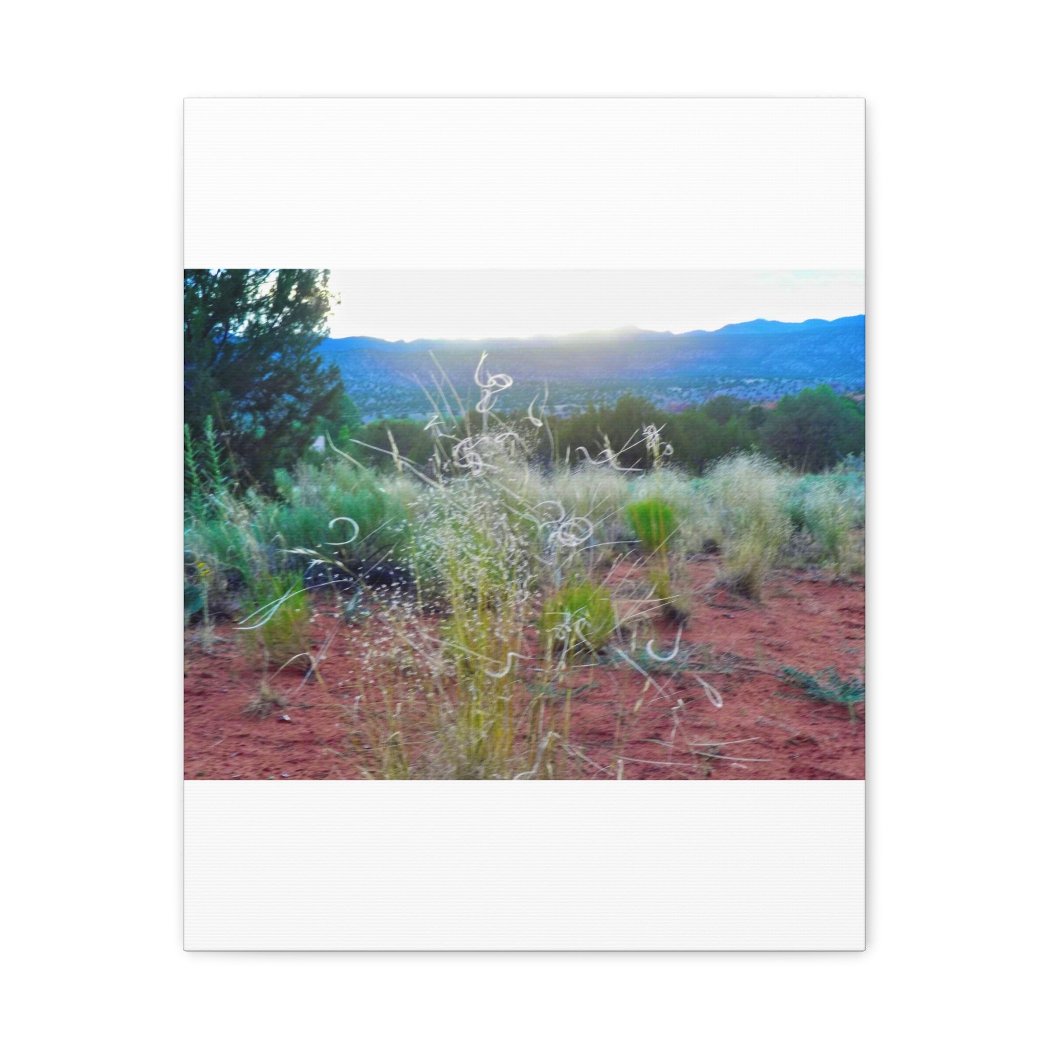Serene Desert Landscape Canvas Print, Nature Wall Art, Home Decor, Gift for Nature Lovers, Rustic Art for Living Room, Boho Decor