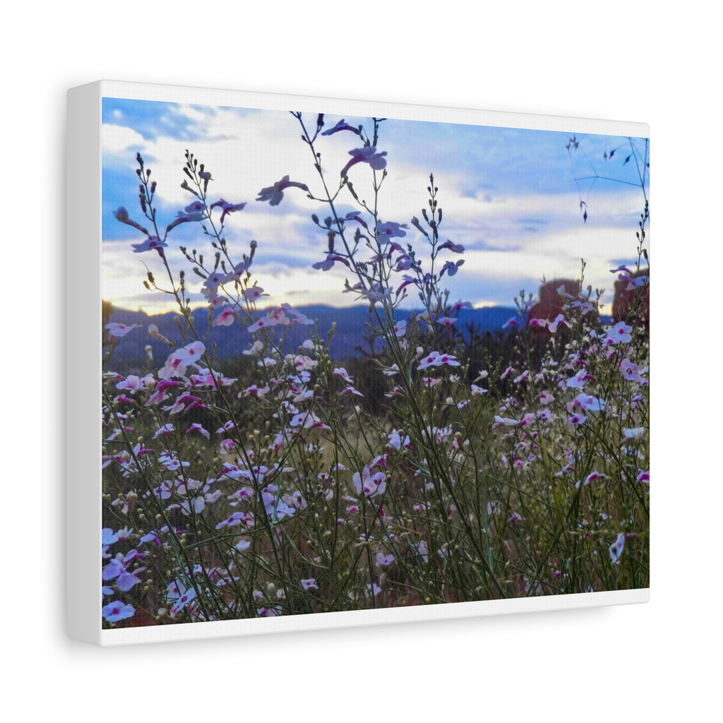 Floral Wall Art Canvas, Nature-Inspired Home Decor, Flower Print, Rustic Living Room, Gift for Gardeners, Boho Wall Art