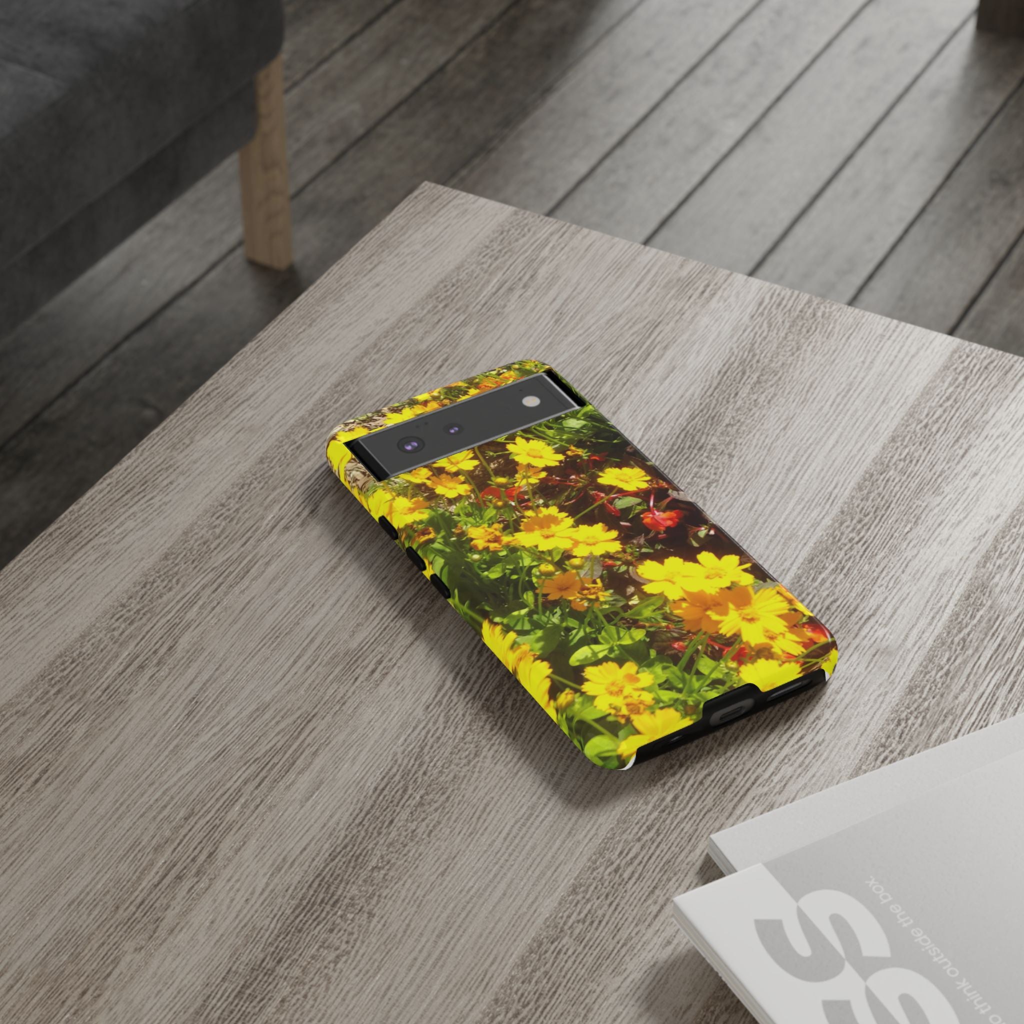 Floral Phone Case - Tough Cases with Vibrant Yellow Flowers, Protective Floral Cover, Spring Decor, Gift Idea for Nature Lovers, [...]