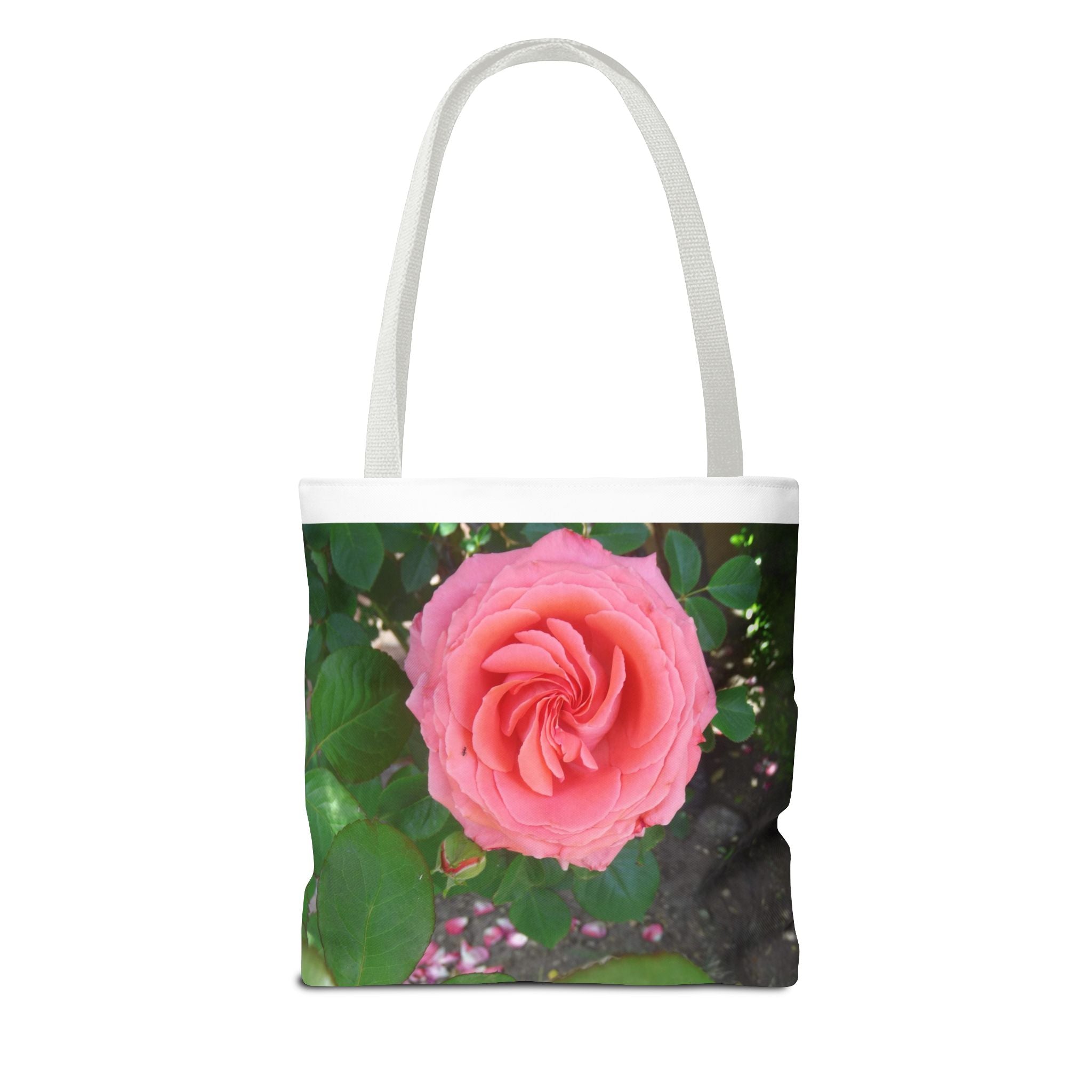 Floral Rose Tote Bag, Stylish Shopping Bag, Eco-Friendly Tote, Gift for Her, Summer Outing Accessory