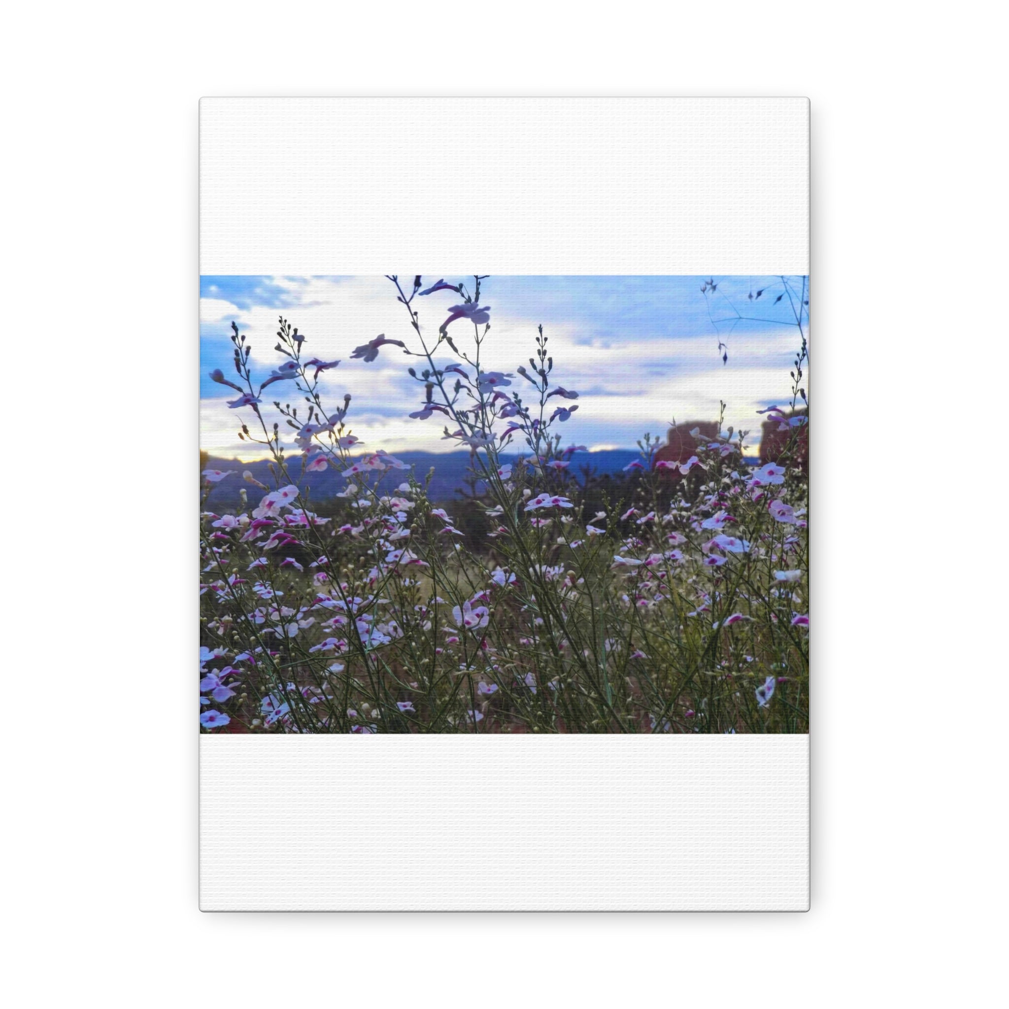 Floral Wall Art Canvas, Nature-Inspired Home Decor, Flower Print, Rustic Living Room, Gift for Gardeners, Boho Wall Art