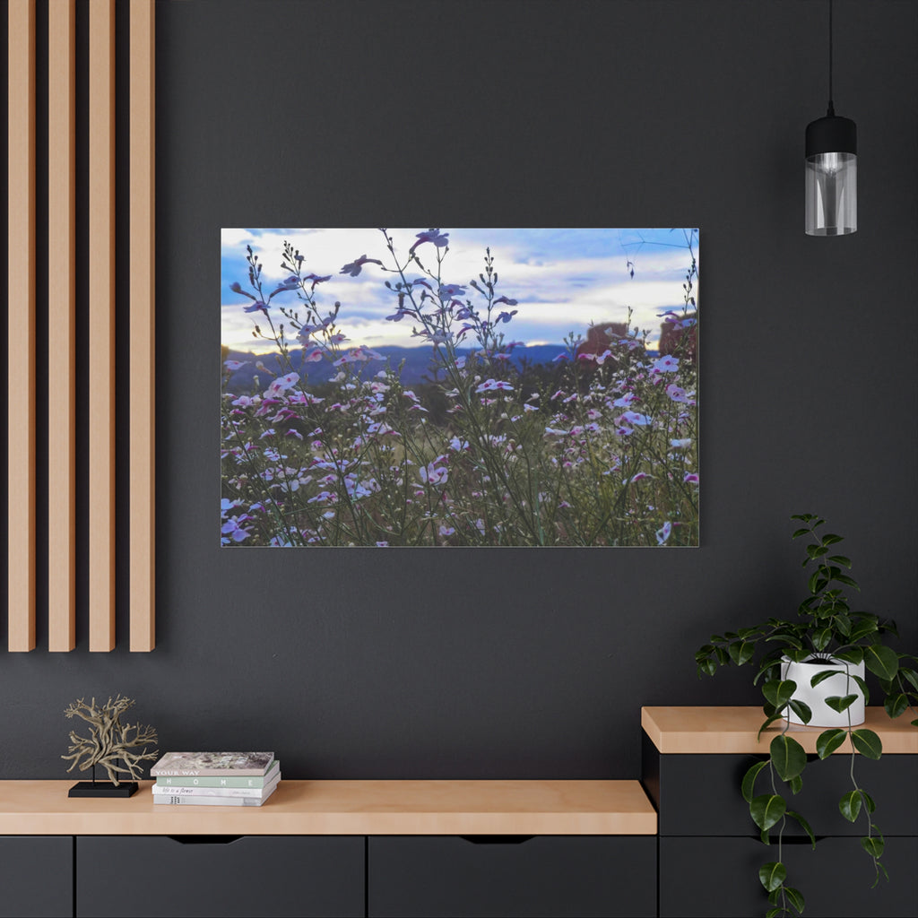 Floral Wall Art Canvas, Nature-Inspired Home Decor, Flower Print, Rustic Living Room, Gift for Gardeners, Boho Wall Art