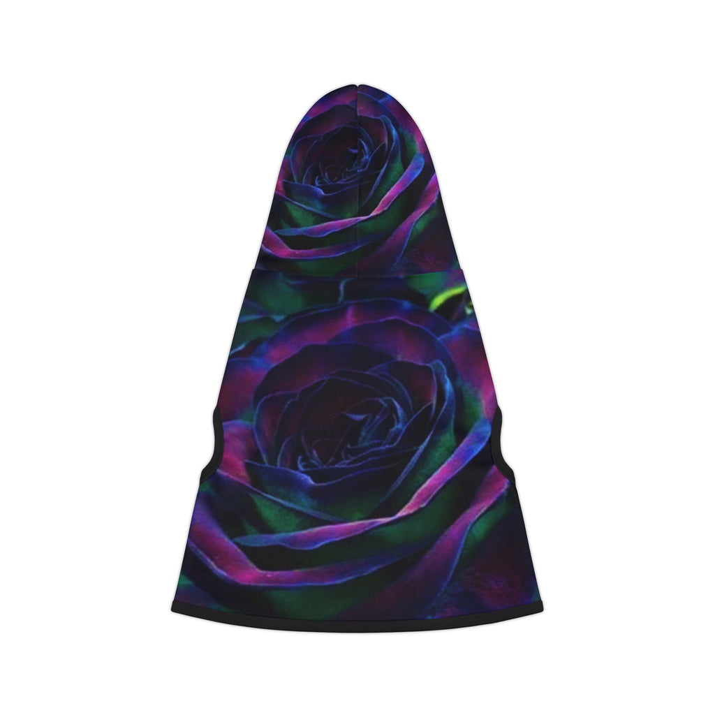 Vibrant Floral Pet Hoodie, Dog Sweater, Cute Pet Apparel, Stylish Puppy Outfit, Cozy Cat Clothes, Flower Design Hoodie