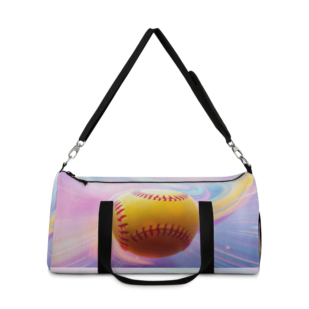 Softball Graphic Duffel Bag | Gym Tote, Sports Bag, Weekend Trip Luggage, Practice Gear Organizer