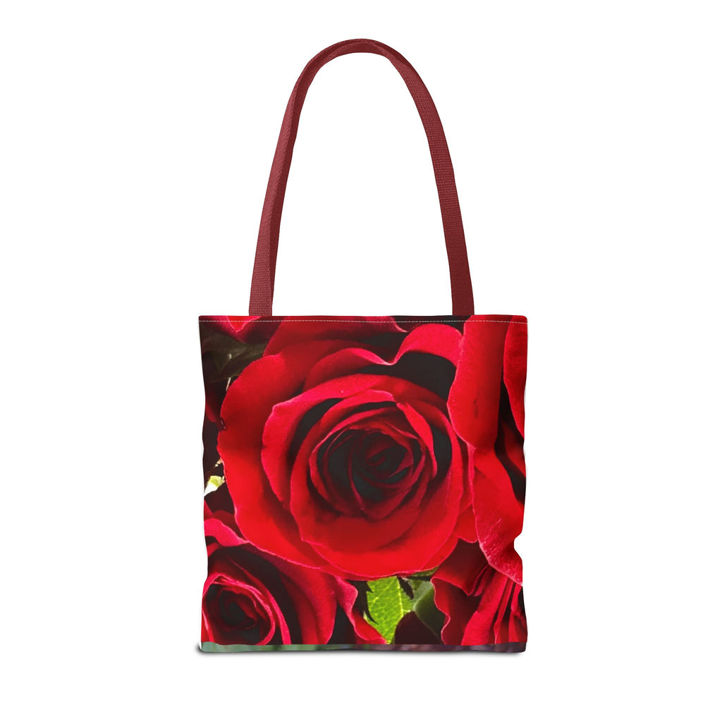 Vibrant Floral Tote Bag | Artistic Rose Design for Everyday Use, Eco-Friendly Shopping, Perfect Gift for Garden Lovers