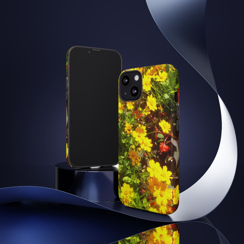 Floral Phone Case - Tough Cases with Vibrant Yellow Flowers, Protective Floral Cover, Spring Decor, Gift Idea for Nature Lovers, [...]