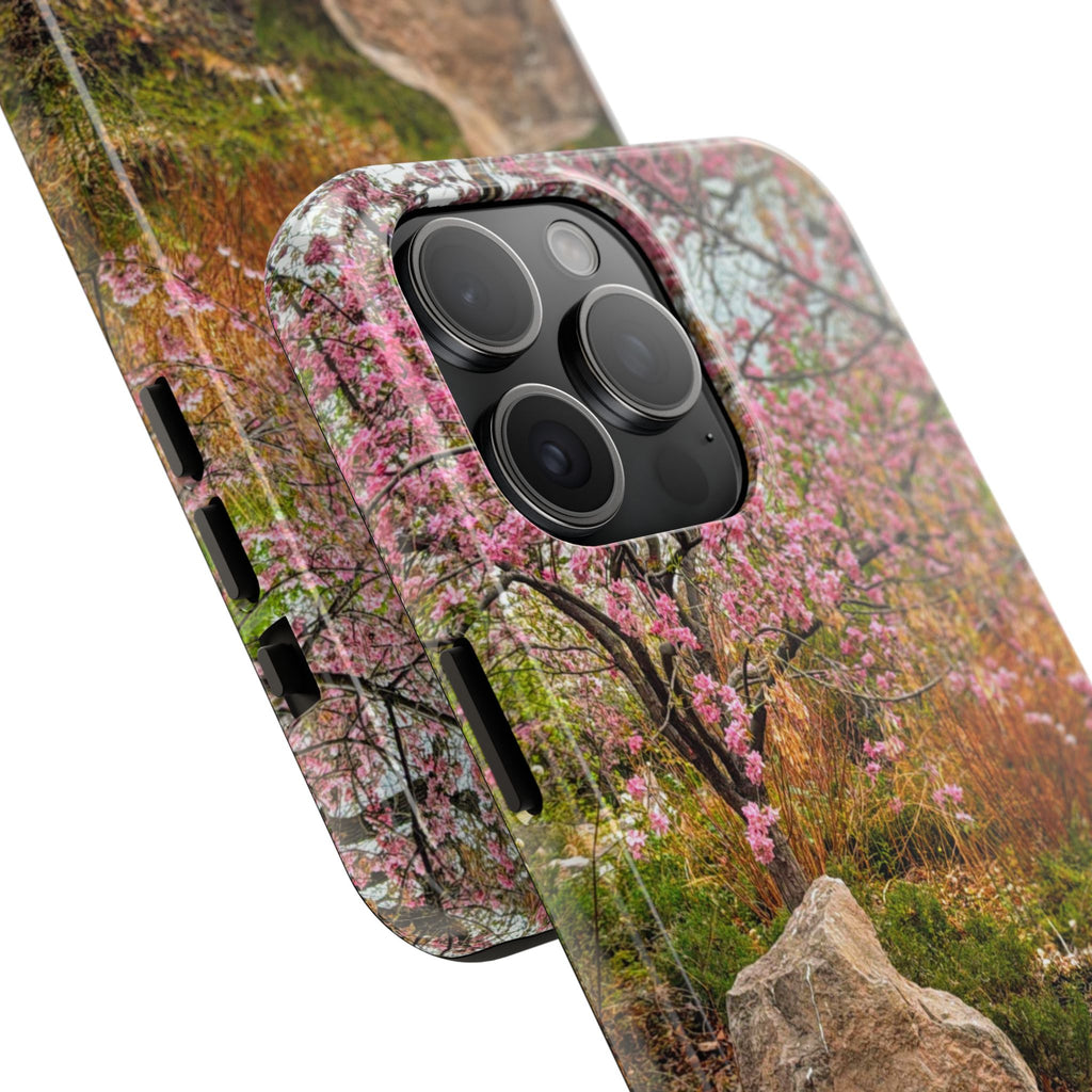 Cherry Blossom Tough Phone Cases - Nature Lover Gift, Floral Phone Accessories, Spring Decor, Custom Cases, Outdoor Adventure