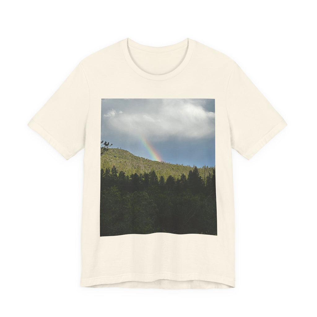Unisex Rainbow Mountains Tee - Nature Lover Gift, Outdoor Apparel, Graphic Tee, Adventure Shirt, Eco-Friendly Top