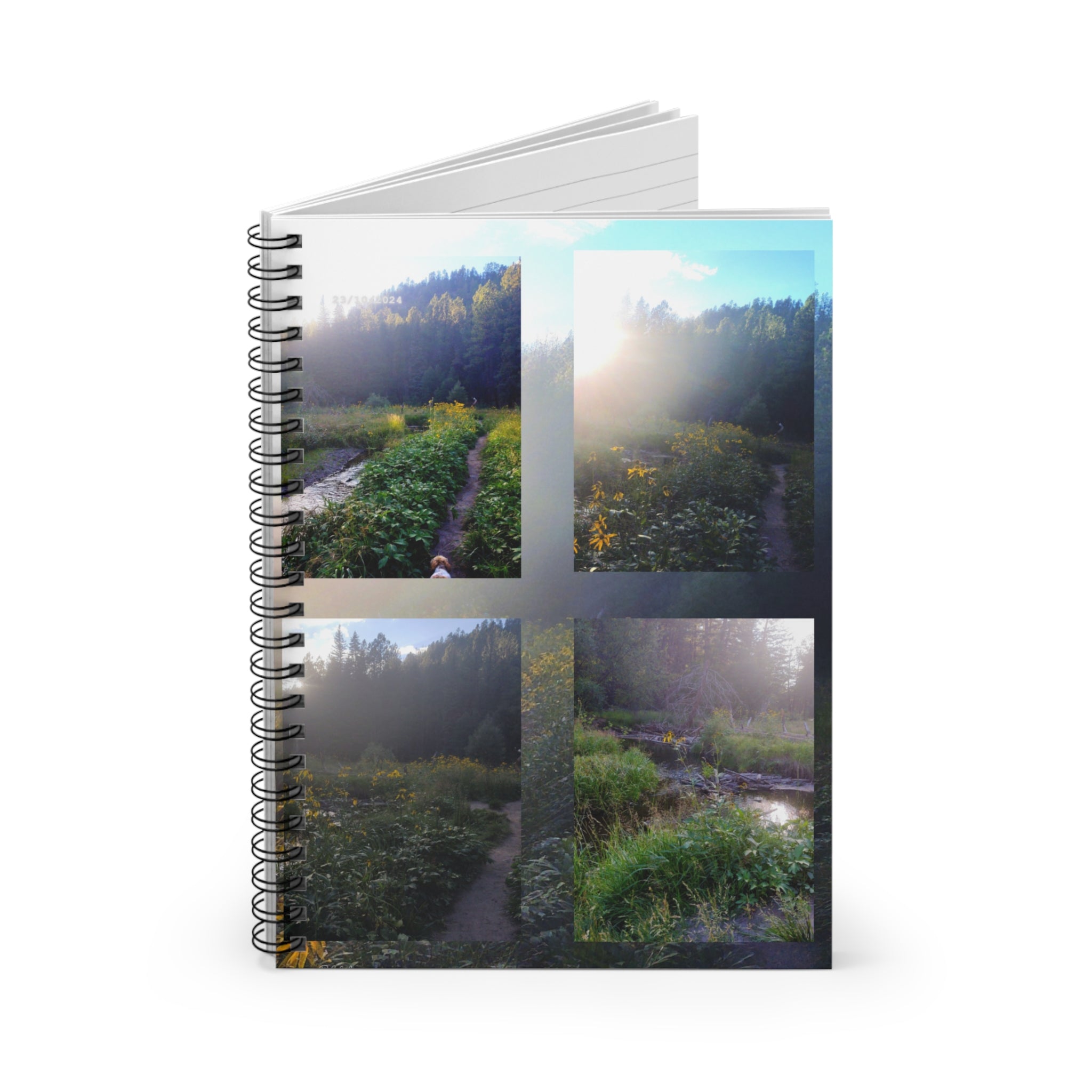 Nature-Inspired Spiral Notebook - Ruled Line, Journal for Writing, Eco-Friendly Gift, Sketchbook, Travel Diary, Outdoor Enthusiast