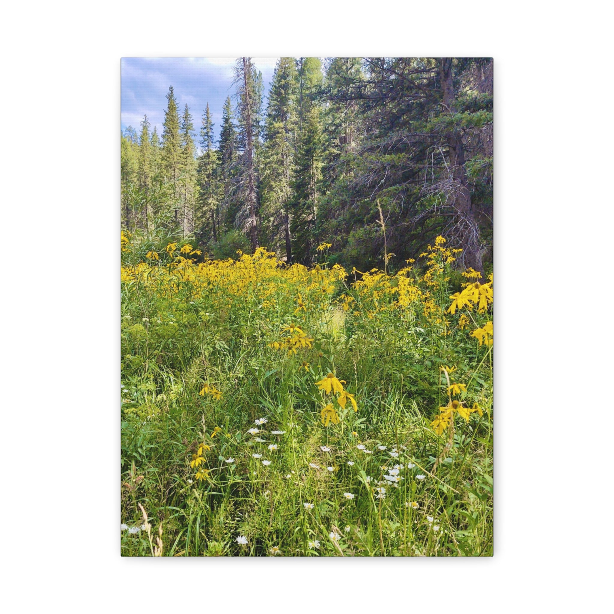 Nature-Inspired Wall Art Print, Classic Canvas Landscape, Floral Forest Decor, Home Wall Decoration, Gift for Nature Lovers