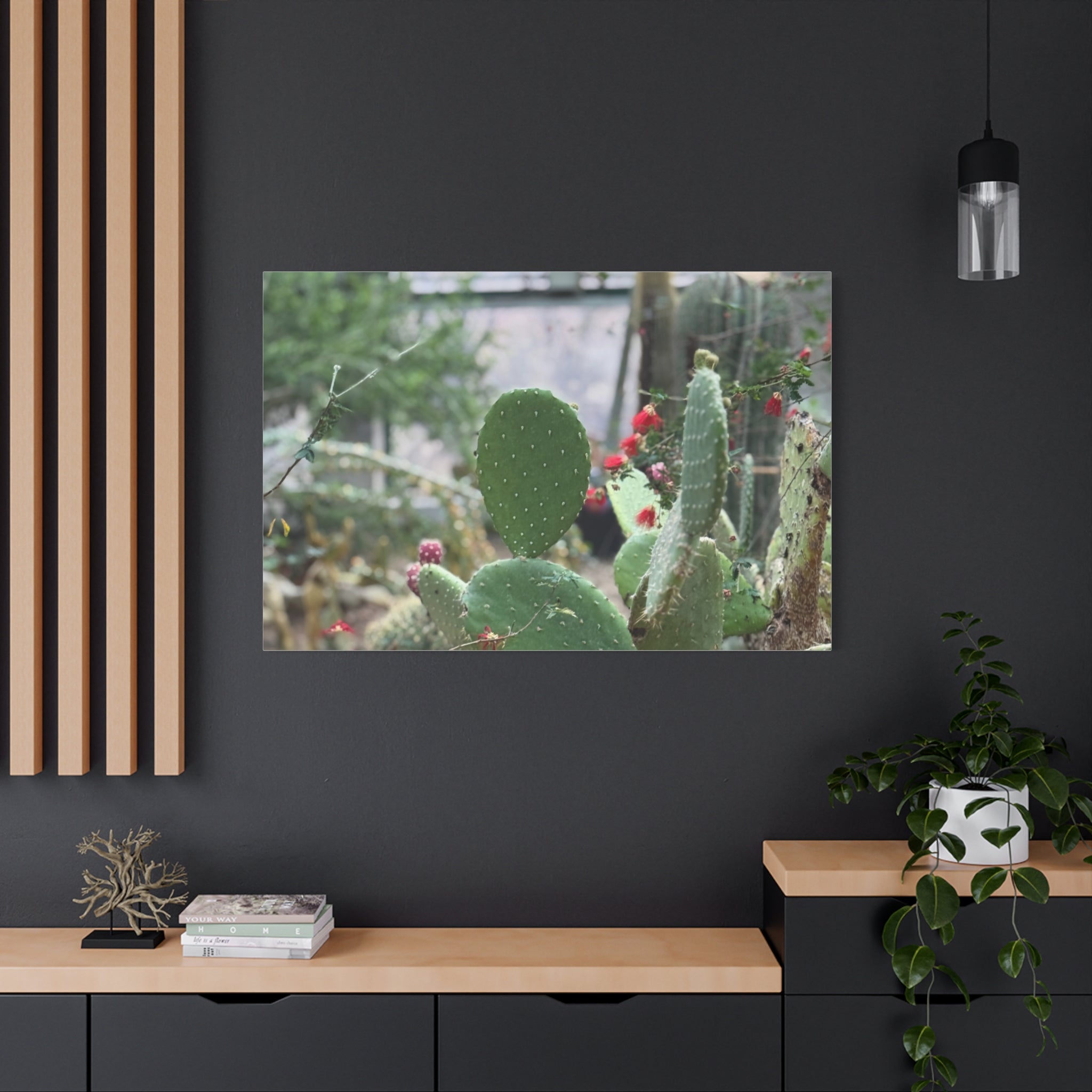 Cactus Matte Canvas Wall Art, Nature Decor, Southwestern Room Design, Green Plant Prints, Home and Office Wall Decor