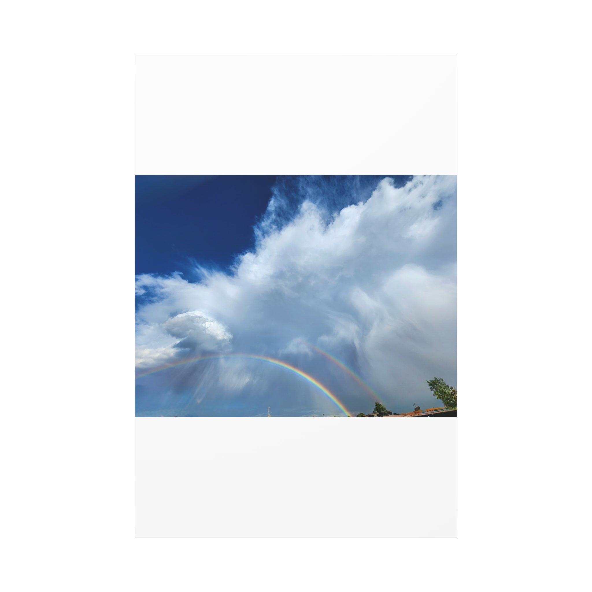 Rainbow Cloud Art Canvas Print, Stretched Wall Decor, Home/Office Art, Gift for Nature Lovers, Gallery Wall Accent