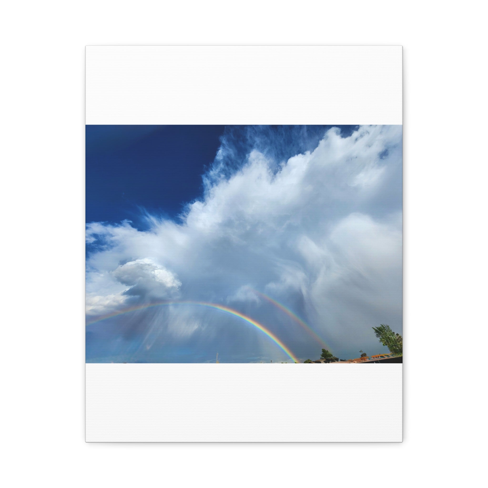 Rainbow Cloud Art Canvas Print, Stretched Wall Decor, Home/Office Art, Gift for Nature Lovers, Gallery Wall Accent
