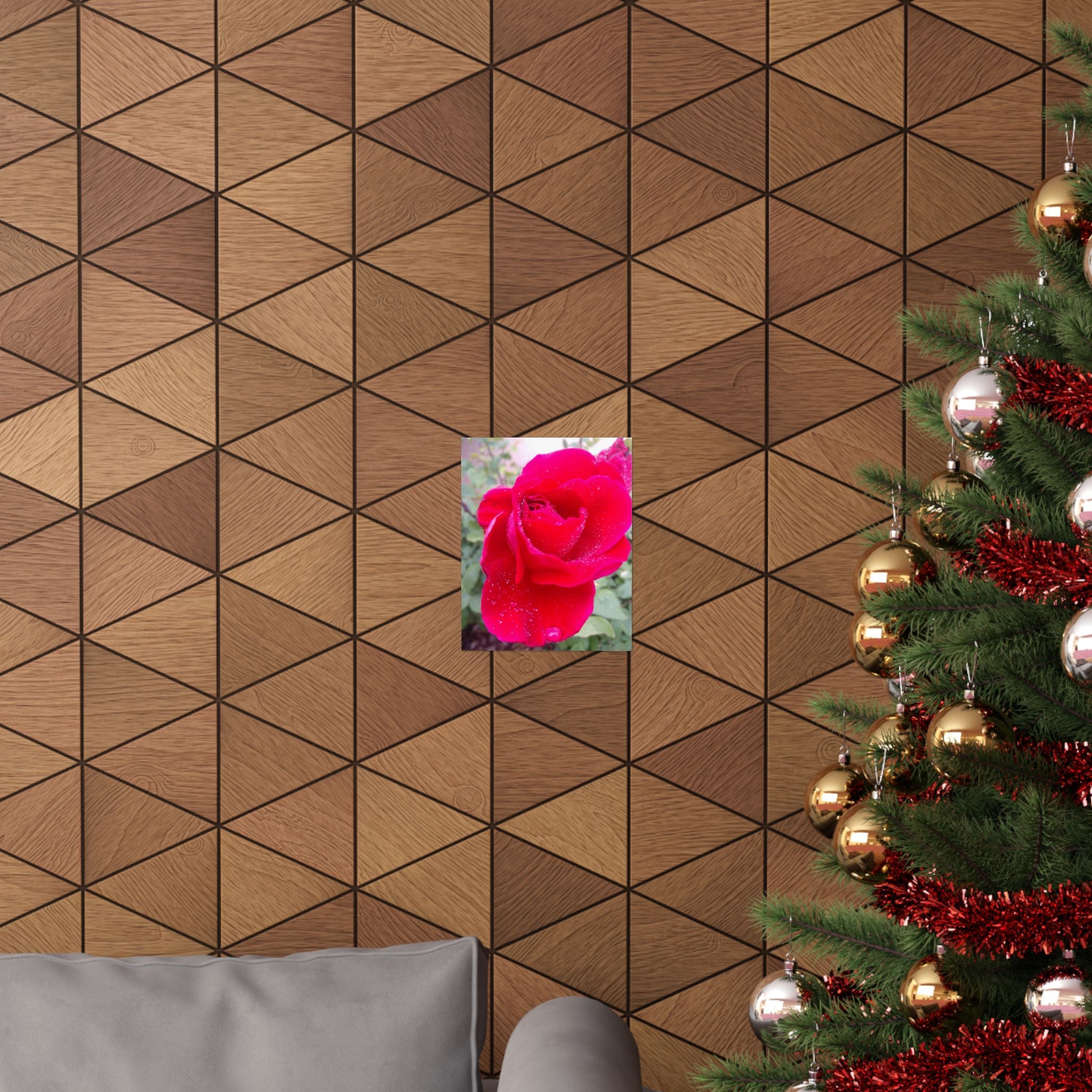 Vibrant Floral Matte Poster, Home Decor, Wall Art, Gift for Her, Red Rose Print, Botanical Wall Art, Romantic Decoration