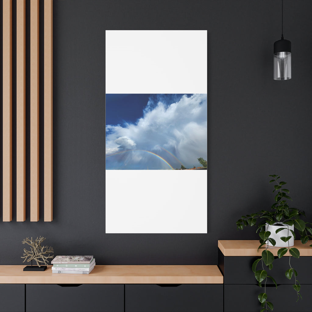 Rainbow Cloud Art Canvas Print, Stretched Wall Decor, Home/Office Art, Gift for Nature Lovers, Gallery Wall Accent