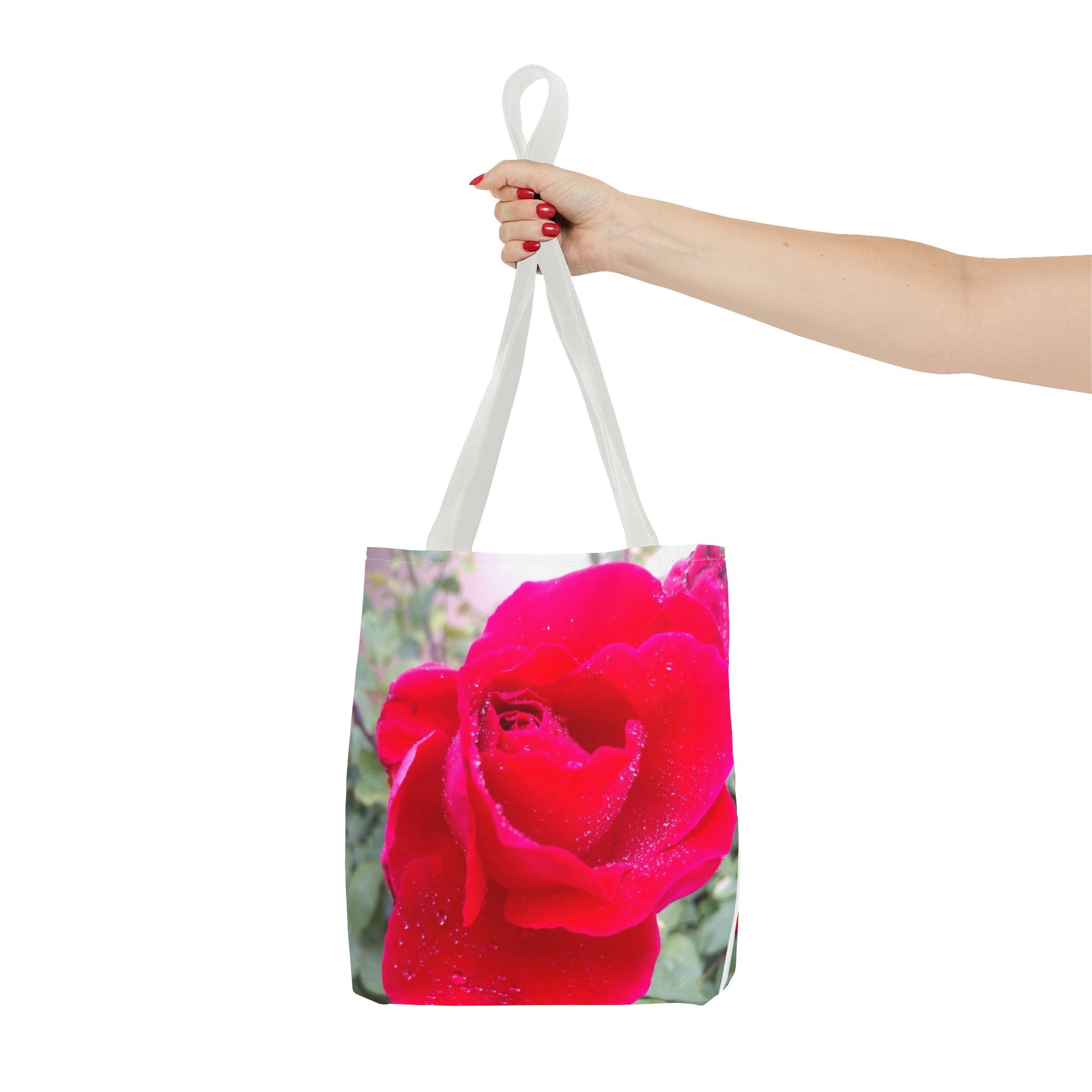 Vibrant Floral Tote Bag | Artistic Rose Design for Everyday Use, Eco-Friendly Shopping, Perfect Gift for Garden Lovers
