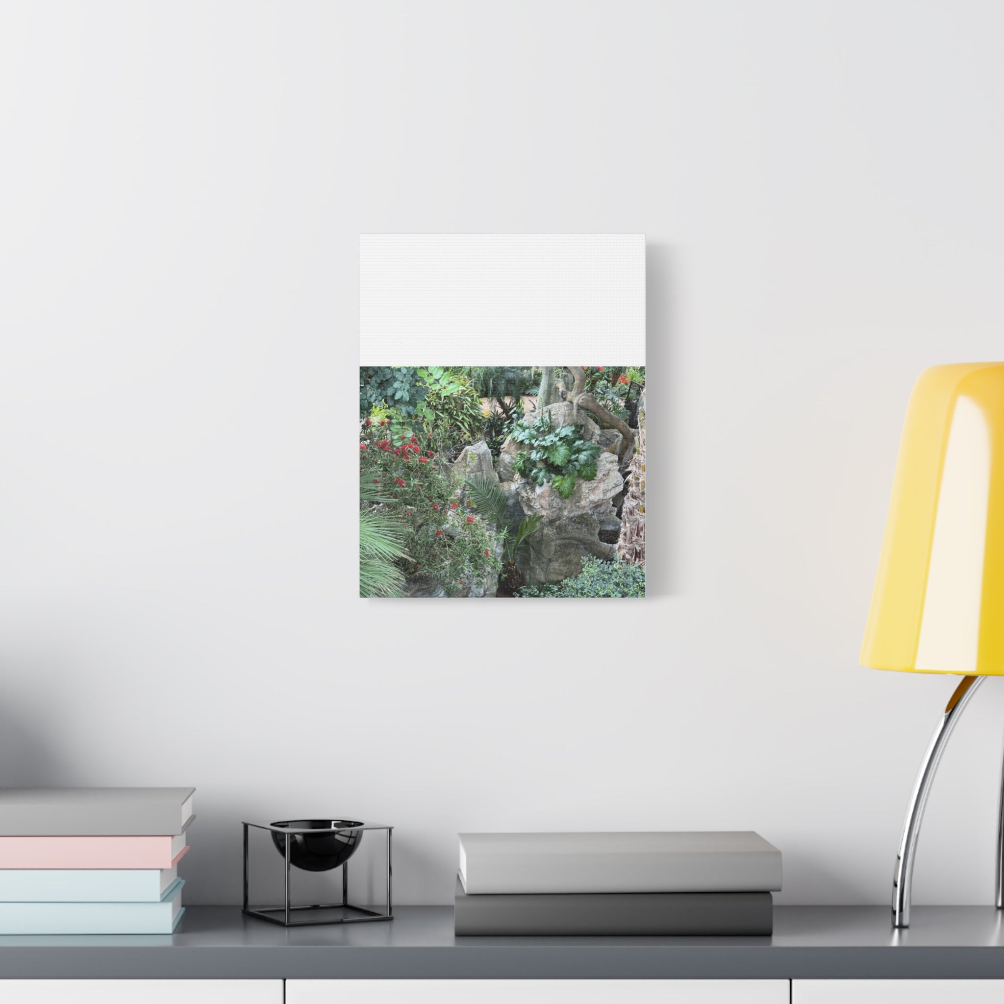 Garden Landscape Canvas Wall Art, Nature Decor, Home Decoration, Gift for Nature Lovers, Eco-Friendly Art, Botanical Wall Decor