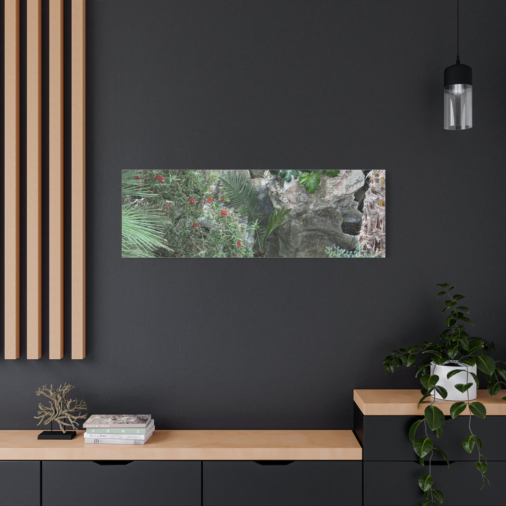Garden Landscape Canvas Wall Art, Nature Decor, Home Decoration, Gift for Nature Lovers, Eco-Friendly Art, Botanical Wall Decor