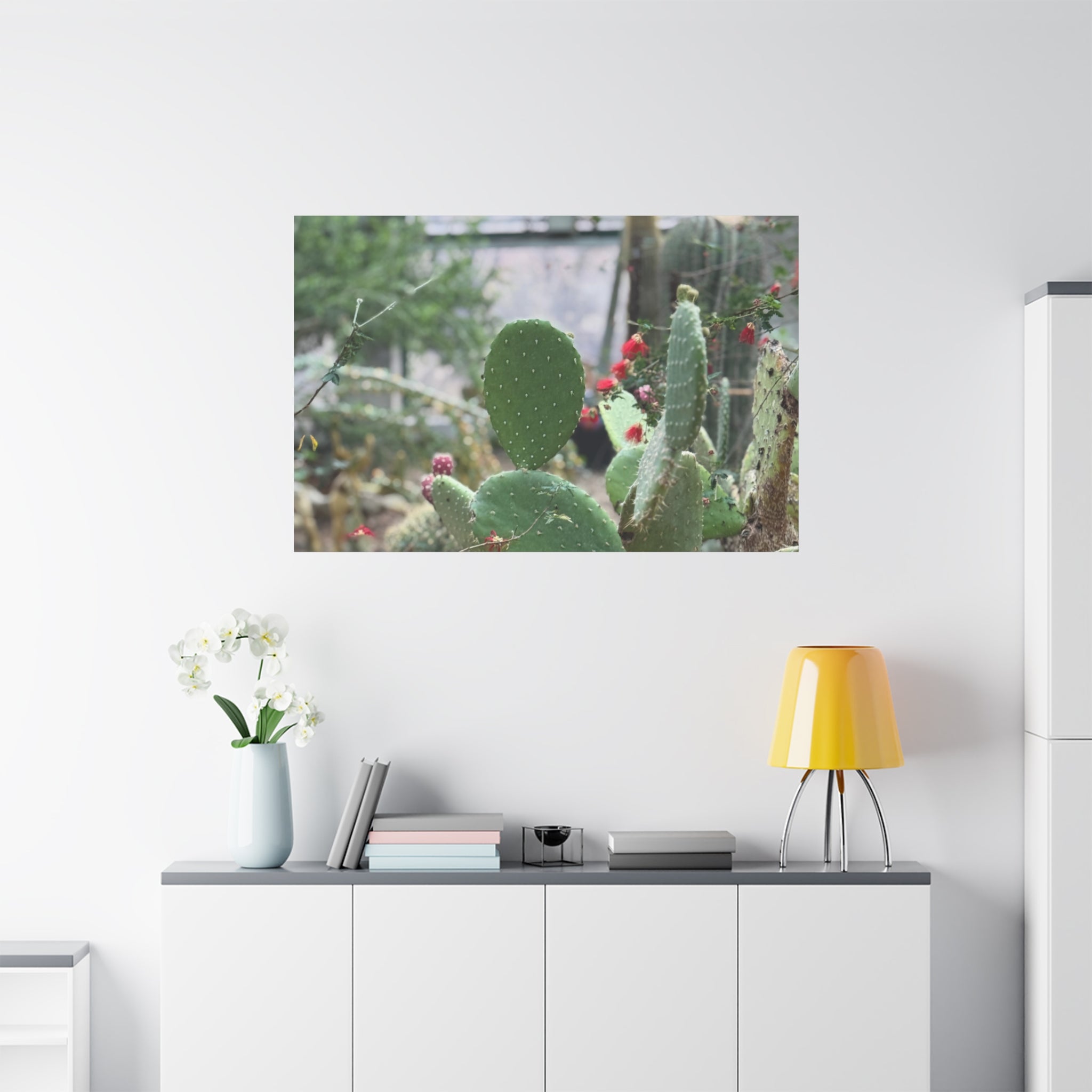 Cactus Matte Canvas Wall Art, Nature Decor, Southwestern Room Design, Green Plant Prints, Home and Office Wall Decor