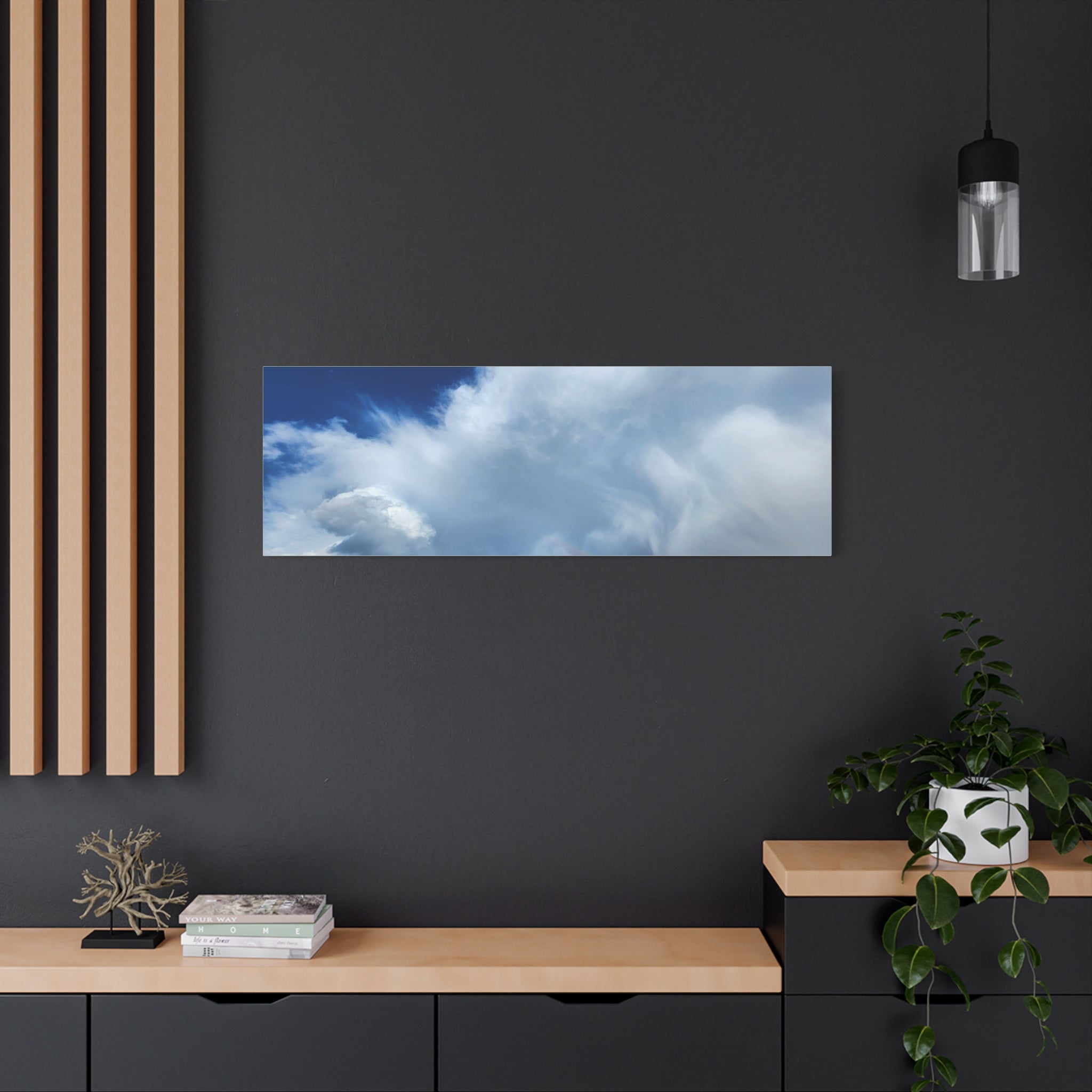 Rainbow Cloud Art Canvas Print, Stretched Wall Decor, Home/Office Art, Gift for Nature Lovers, Gallery Wall Accent