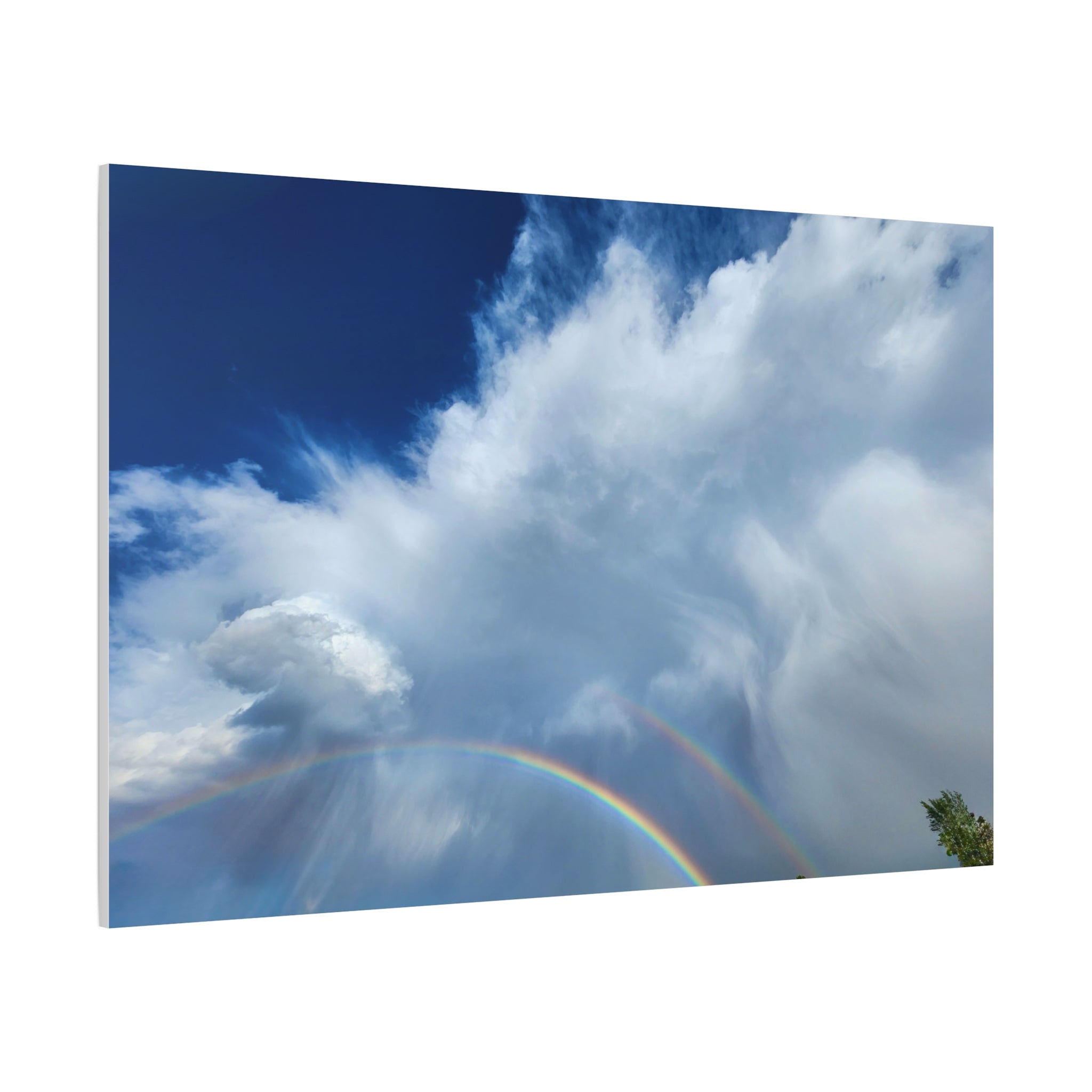Rainbow Cloud Art Canvas Print, Stretched Wall Decor, Home/Office Art, Gift for Nature Lovers, Gallery Wall Accent