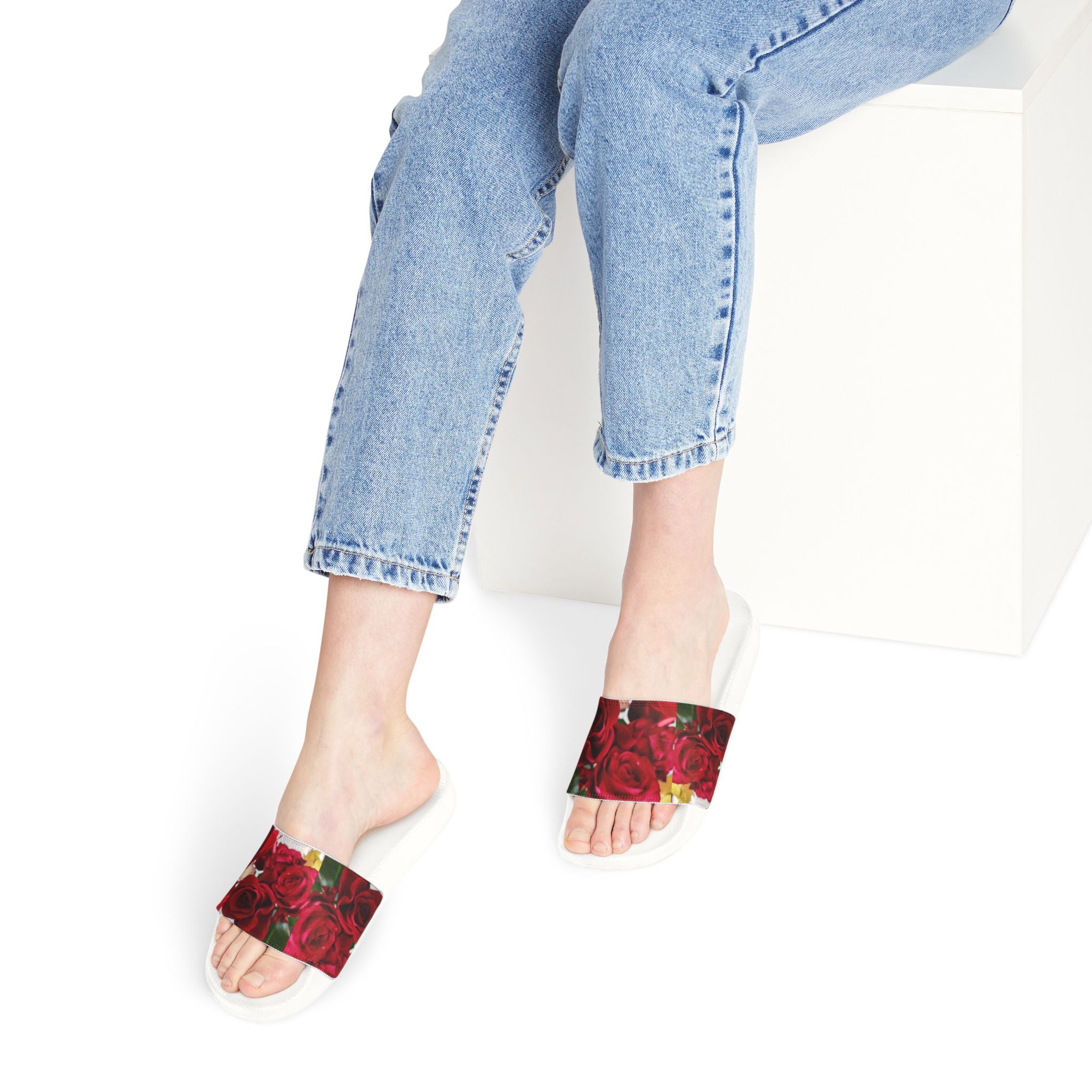 Floral Slide Sandals for Women | Comfortable Summer Footwear | Beach, Casual, Poolside, Garden Parties, Gifts