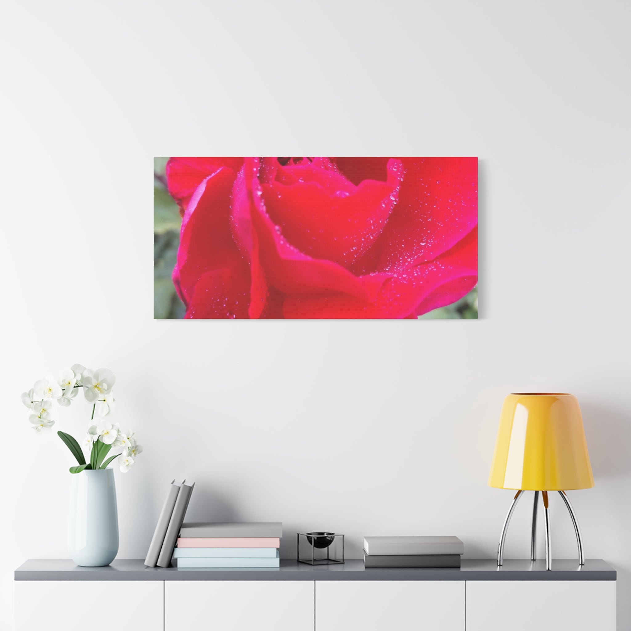 Stunning Floral Canvas Print, Home Decor, Wall Art, Gift for Flower Lovers, Red Rose Art, Mother's Day Gift