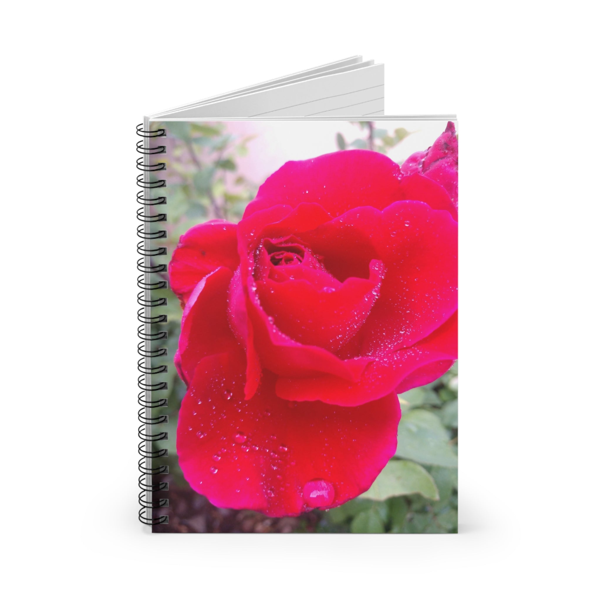 Floral Spiral Notebook - Ruled Lines, Perfect Gift for Flower Lovers, Journaling, Study, Daily Planner, Mother's Day, Cute Stationery