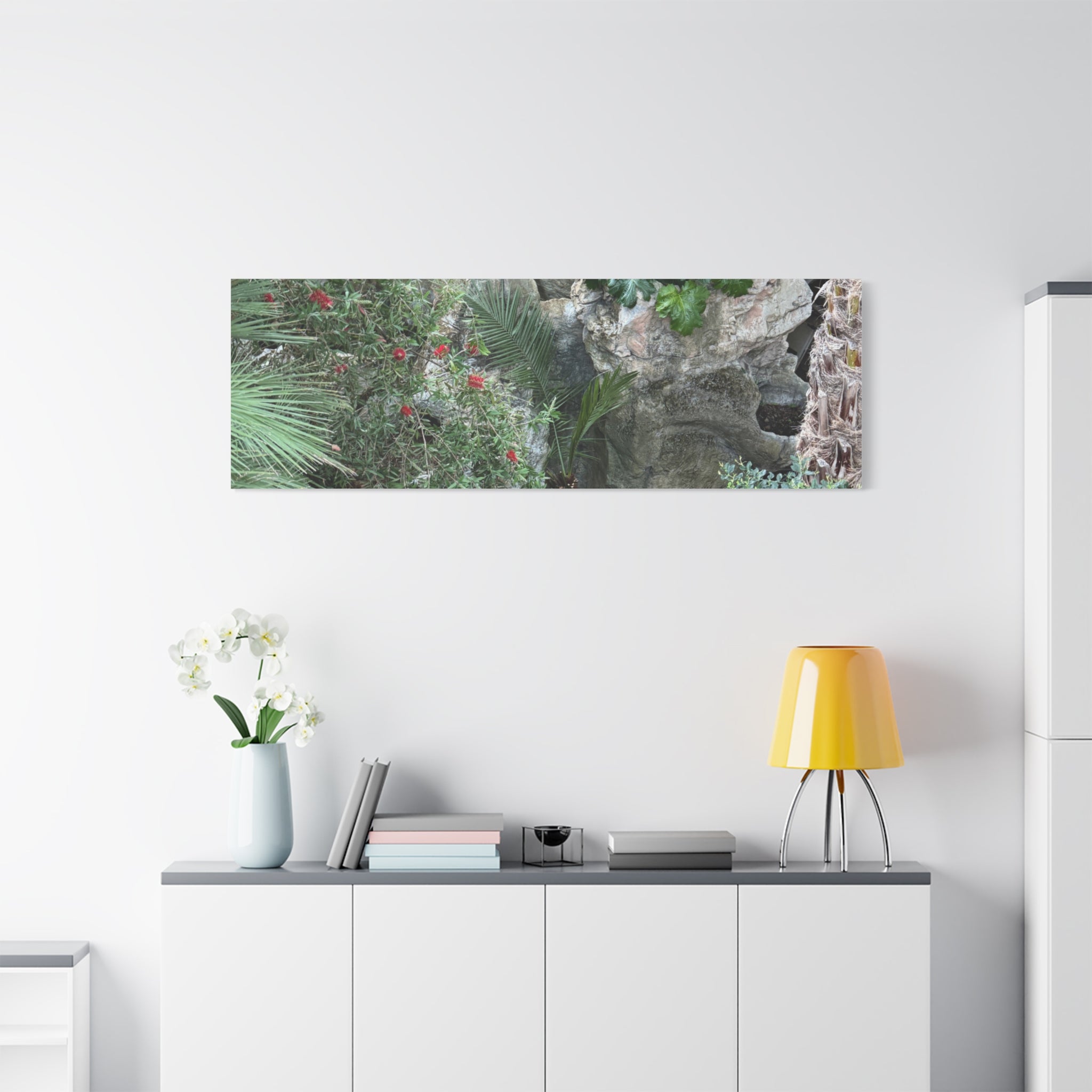 Garden Landscape Canvas Wall Art, Nature Decor, Home Decoration, Gift for Nature Lovers, Eco-Friendly Art, Botanical Wall Decor