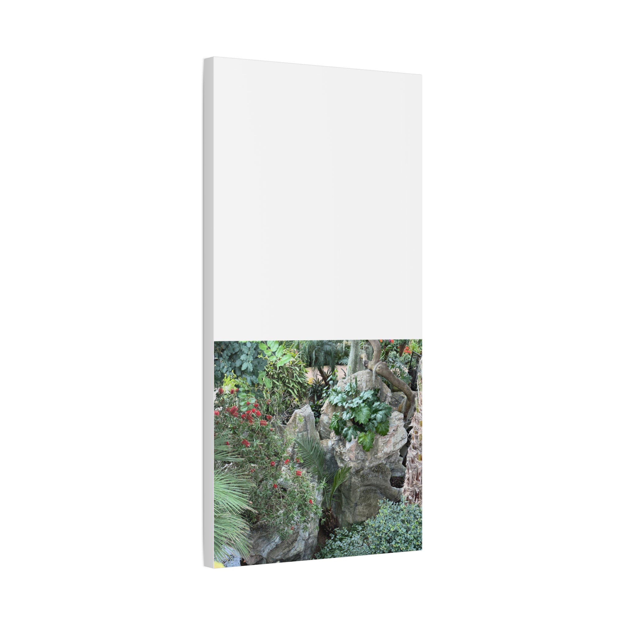 Garden Landscape Canvas Wall Art, Nature Decor, Home Decoration, Gift for Nature Lovers, Eco-Friendly Art, Botanical Wall Decor