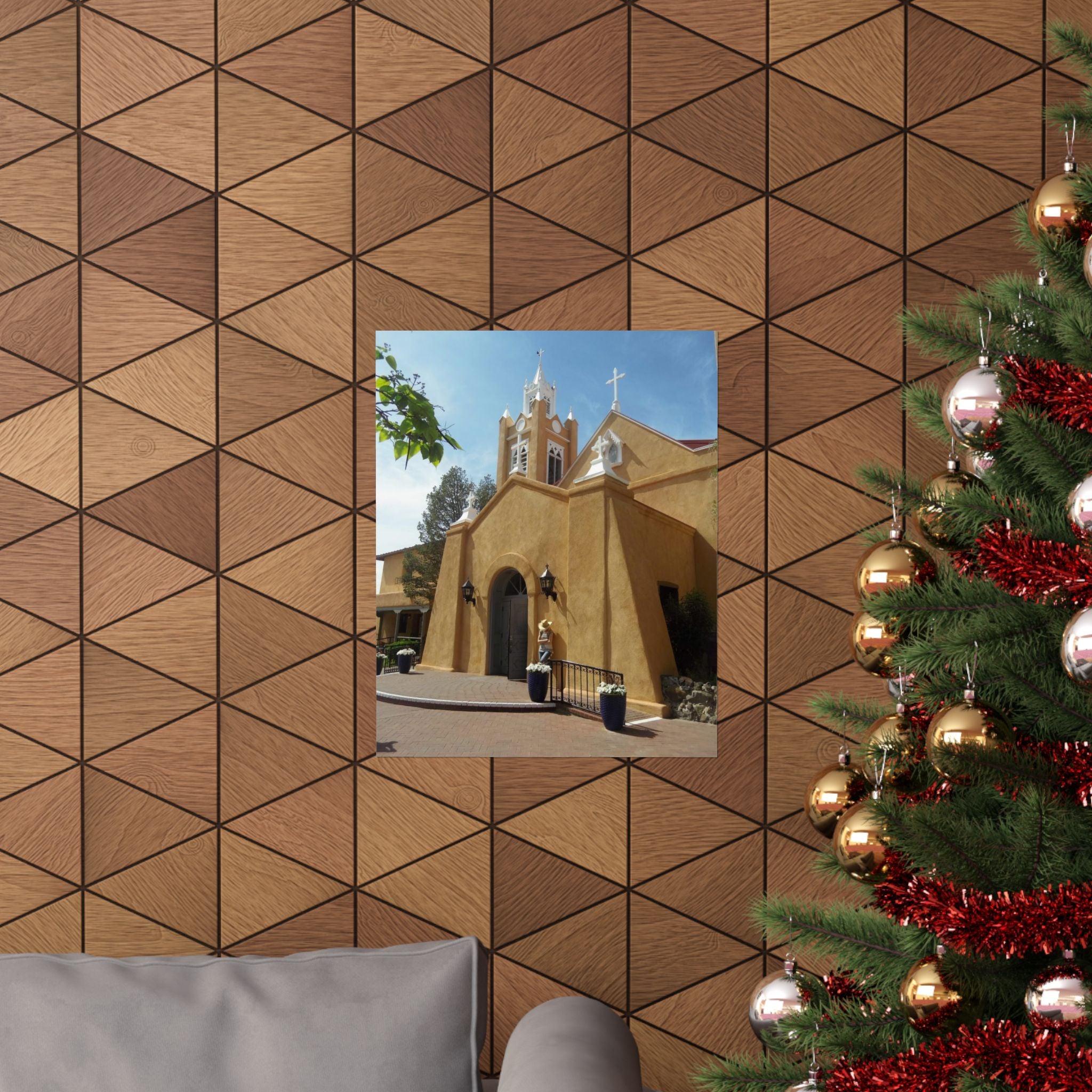 Matte Vertical Poster of Charming Church, Wall Art, Home Decor, Art Print, Gift for Housewarming, Unique Artwork