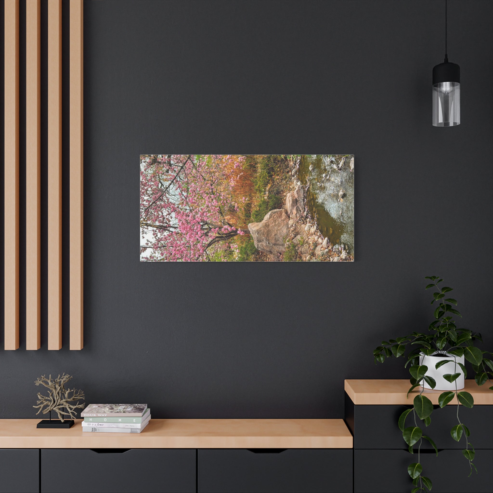 Blossoming Serenity Canvas Print, Floral Wall Art, Nature Decor, Home Aesthetic, Gift Idea for Garden Lovers, Spring Decor