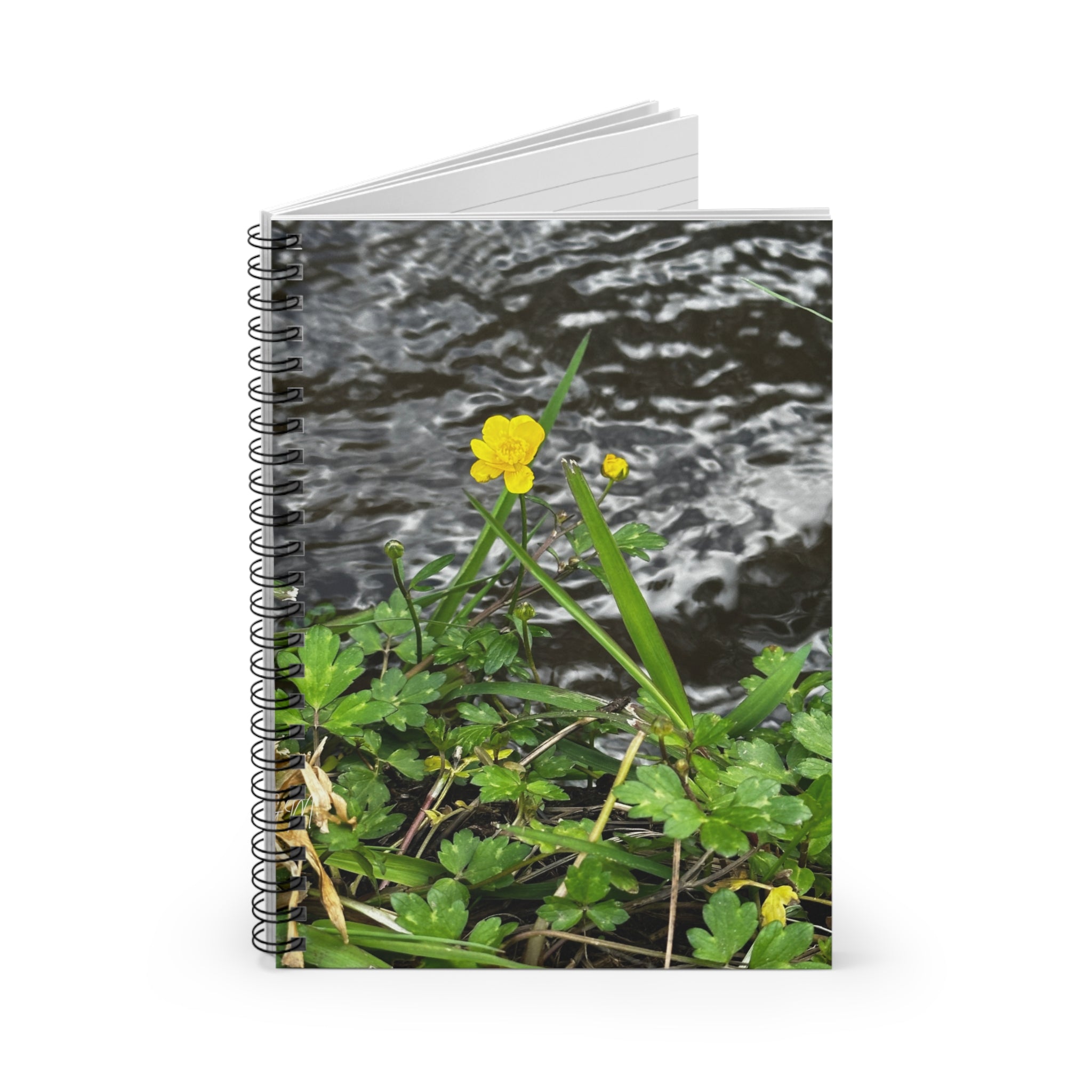 Nature-Inspired Spiral Notebook - Ruled Line, Flower Stationery, Eco-Friendly Journal, Gift for Nature Lovers, Writing Notebook, [...]