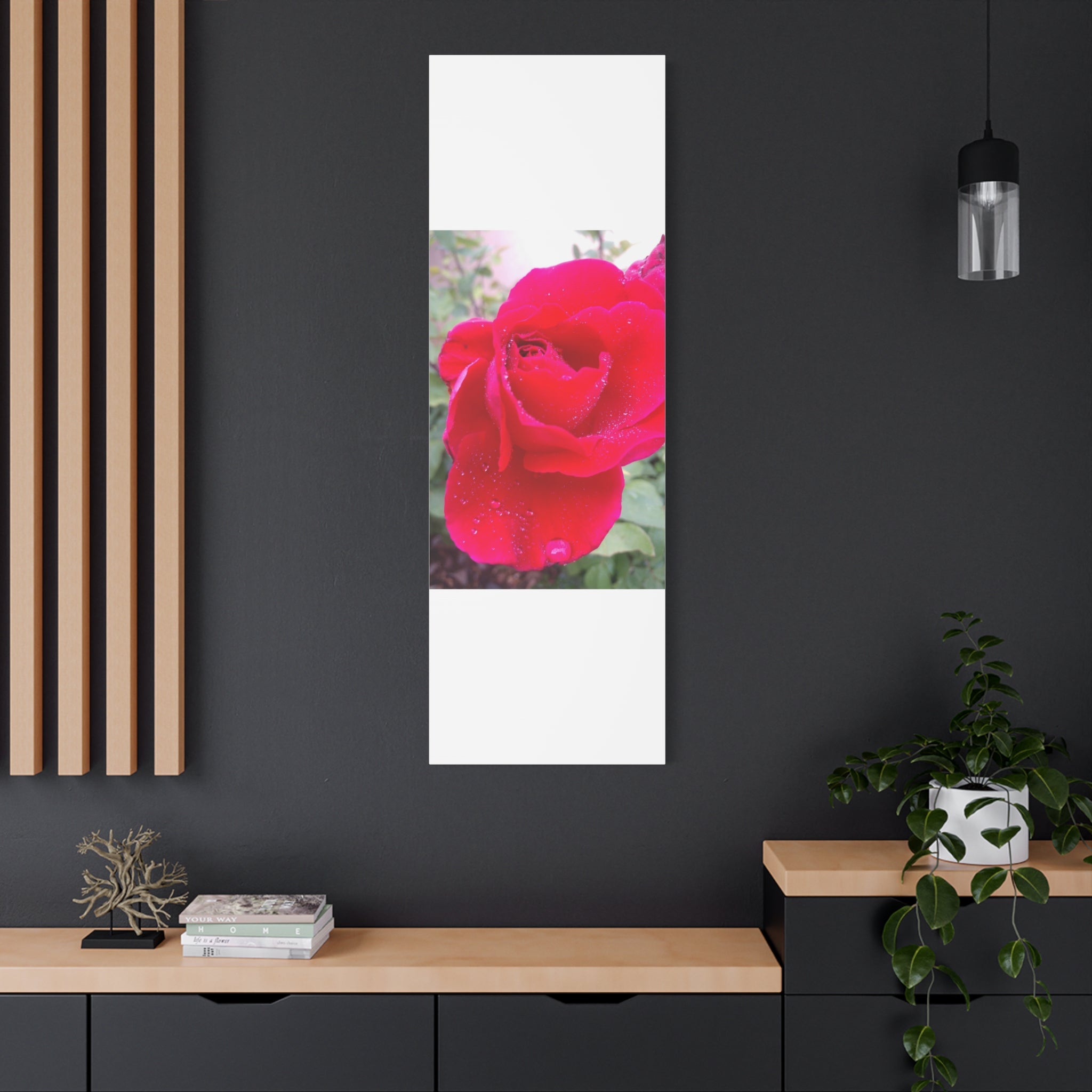 Stunning Floral Canvas Print, Home Decor, Wall Art, Gift for Flower Lovers, Red Rose Art, Mother's Day Gift