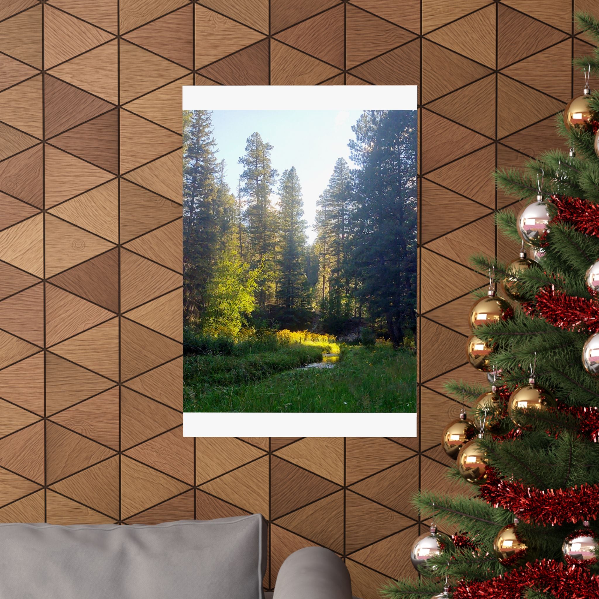 Serene Nature Poster, Wall Art Print, Forest Decor, Botanical Photography, Home Office Artwork