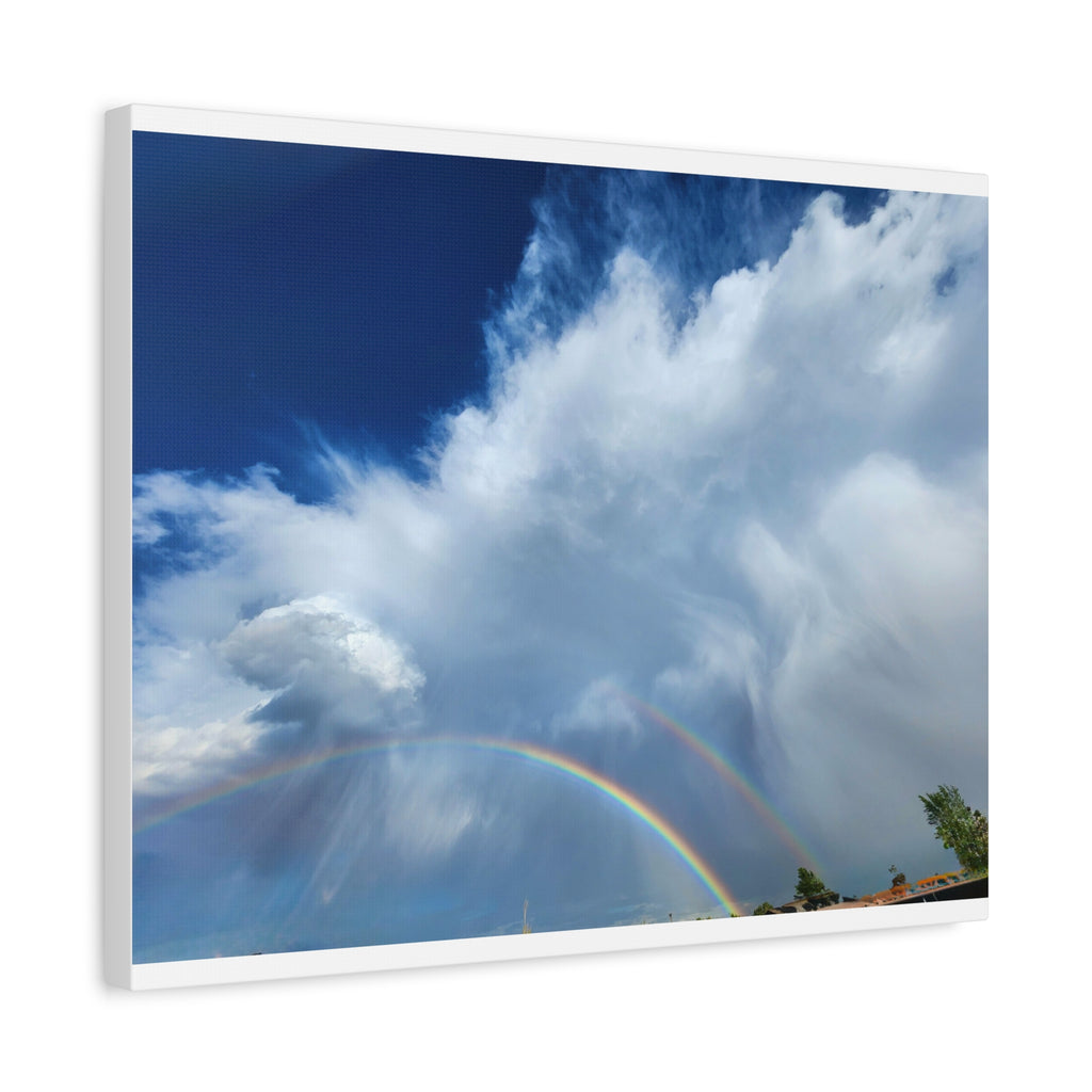 Rainbow Cloud Art Canvas Print, Stretched Wall Decor, Home/Office Art, Gift for Nature Lovers, Gallery Wall Accent