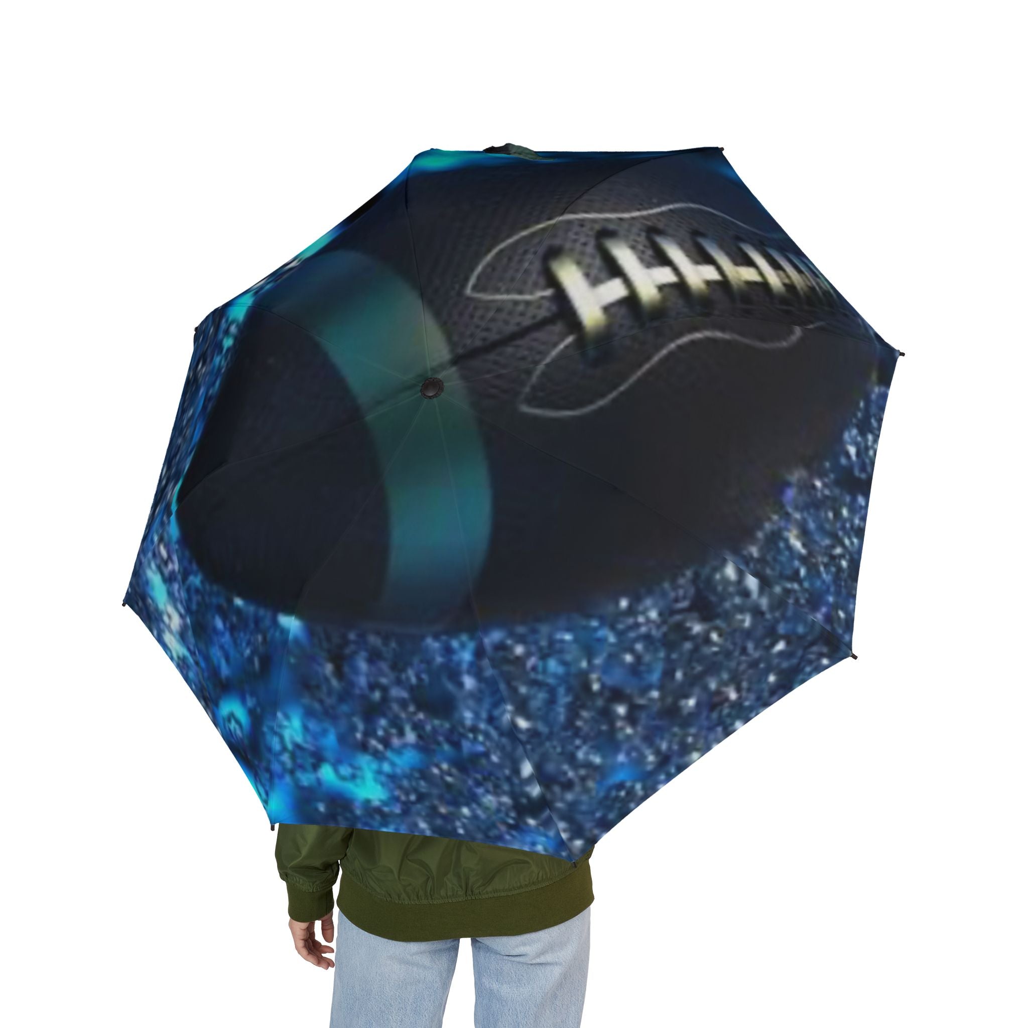Stylish Semi-Automatic Foldable Umbrella, Rain Gear, Waterproof Canopy, Beach Accessory, Gift for Adventurers, Sports Enthusiasts