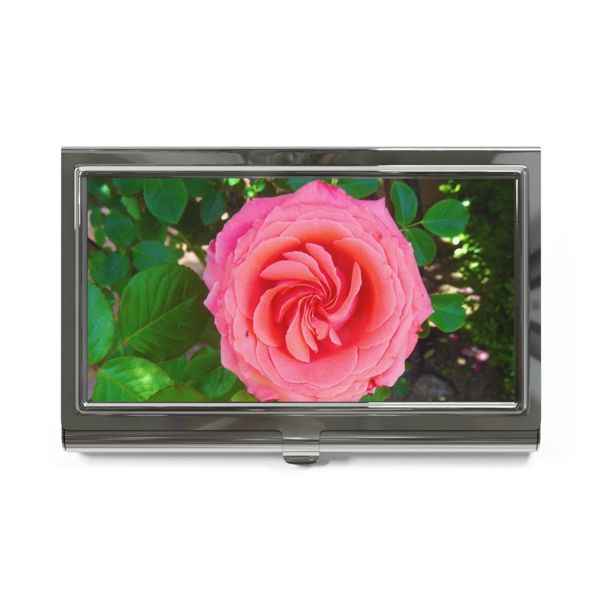 Floral Business Card Holder, Elegant Office Accessory, Gift for Professionals, Stylish Networking Essential, Business Branding Tool