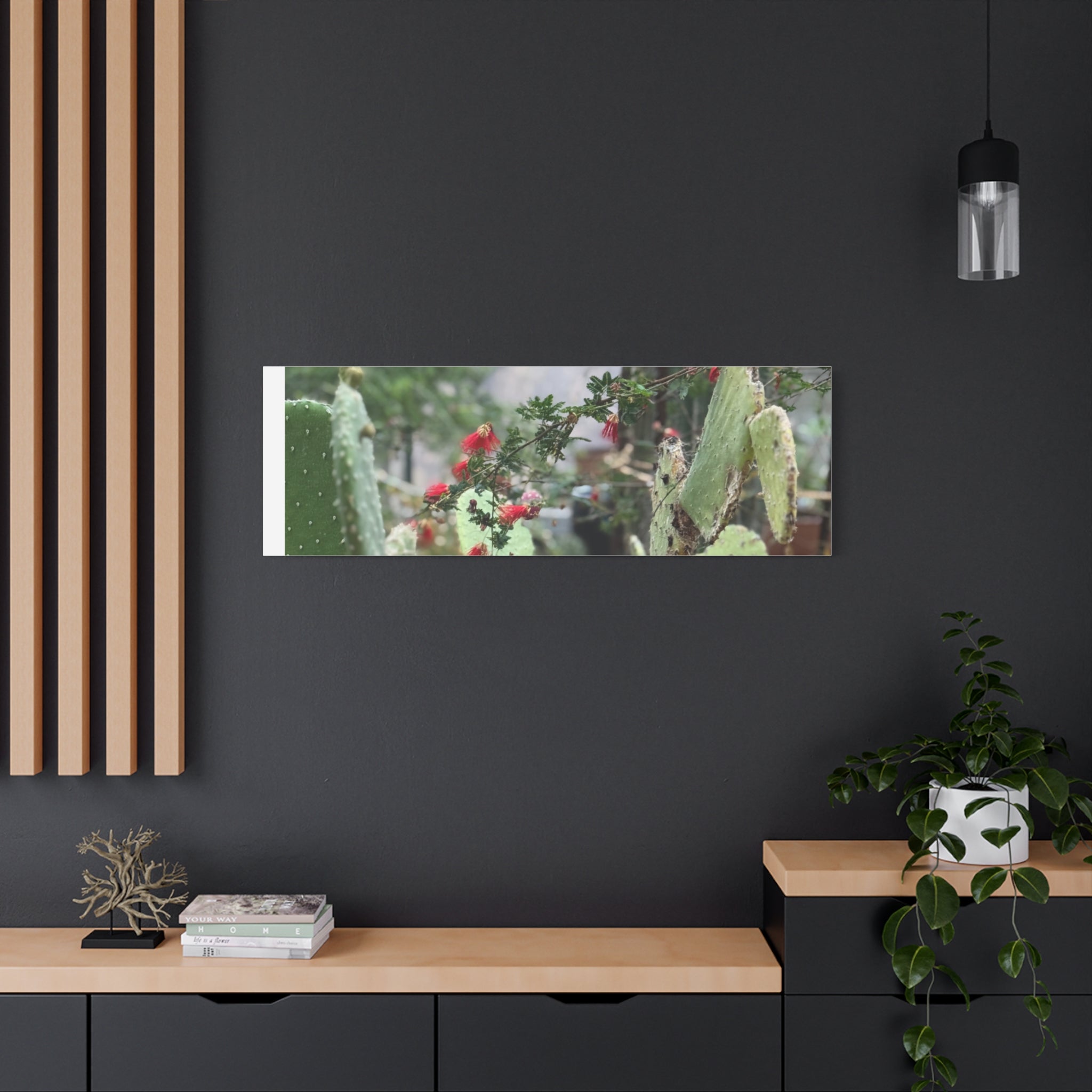 Cactus Wall Art Print, Nature Home Decor, Bohemian Style Artwork, Botanical Gift, Succulent Canvas