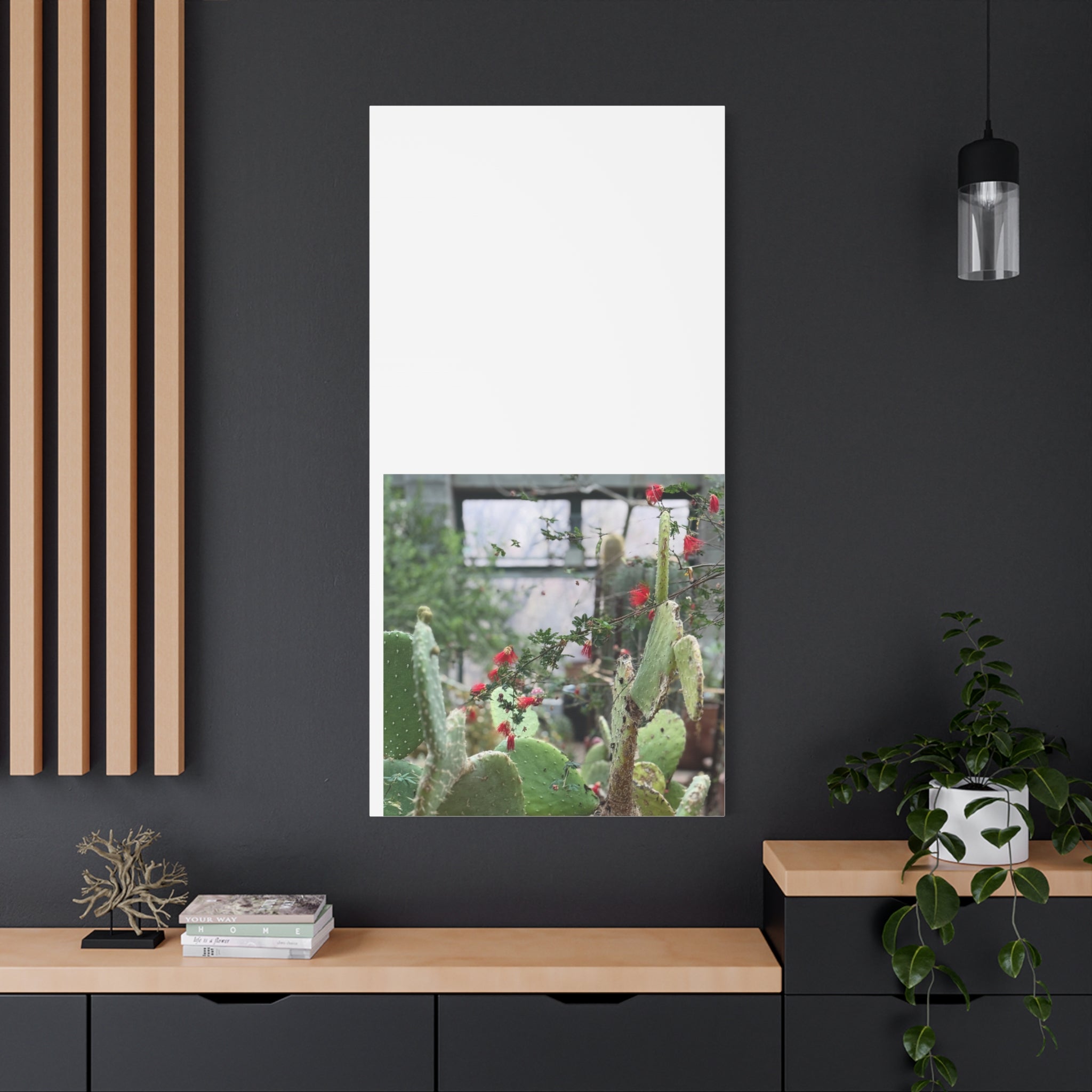 Cactus Wall Art Print, Nature Home Decor, Bohemian Style Artwork, Botanical Gift, Succulent Canvas