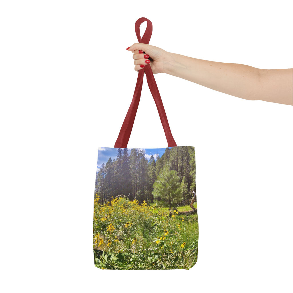 Nature-Inspired Tote Bag, Eco-Friendly Shopping Bag, Flower Print Purse, Gift for Nature Lovers, Summer Picnic Carrier