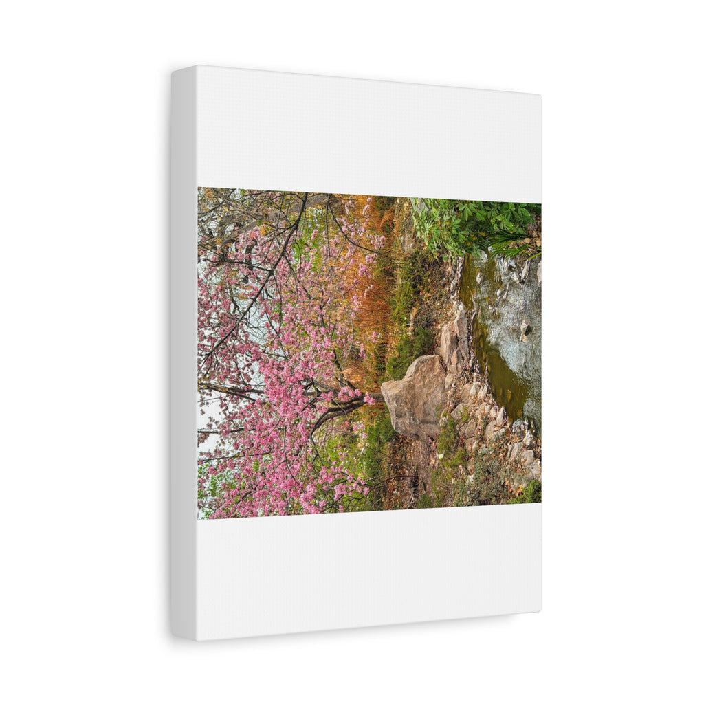 Blossoming Serenity Canvas Print, Floral Wall Art, Nature Decor, Home Aesthetic, Gift Idea for Garden Lovers, Spring Decor