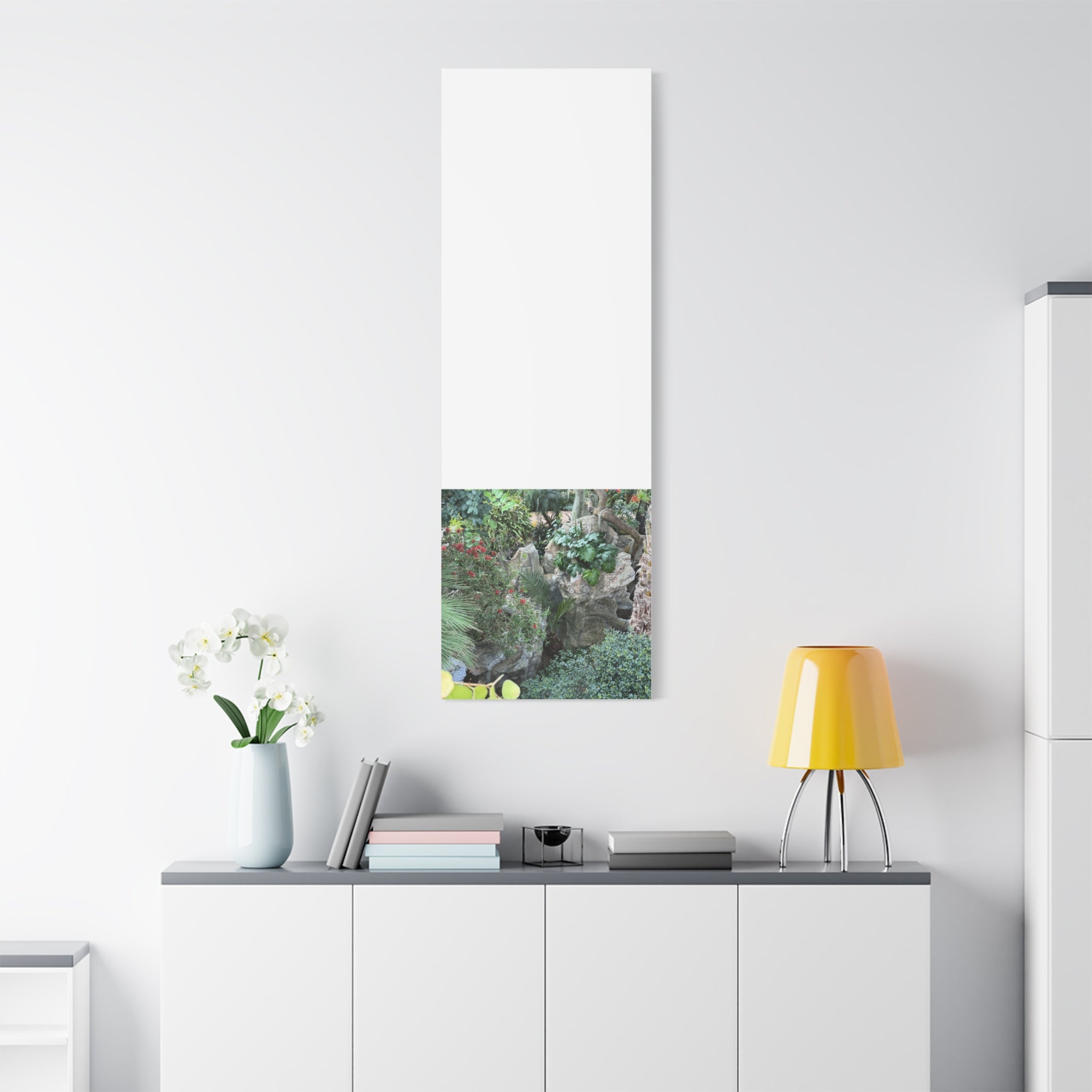 Garden Landscape Canvas Wall Art, Nature Decor, Home Decoration, Gift for Nature Lovers, Eco-Friendly Art, Botanical Wall Decor