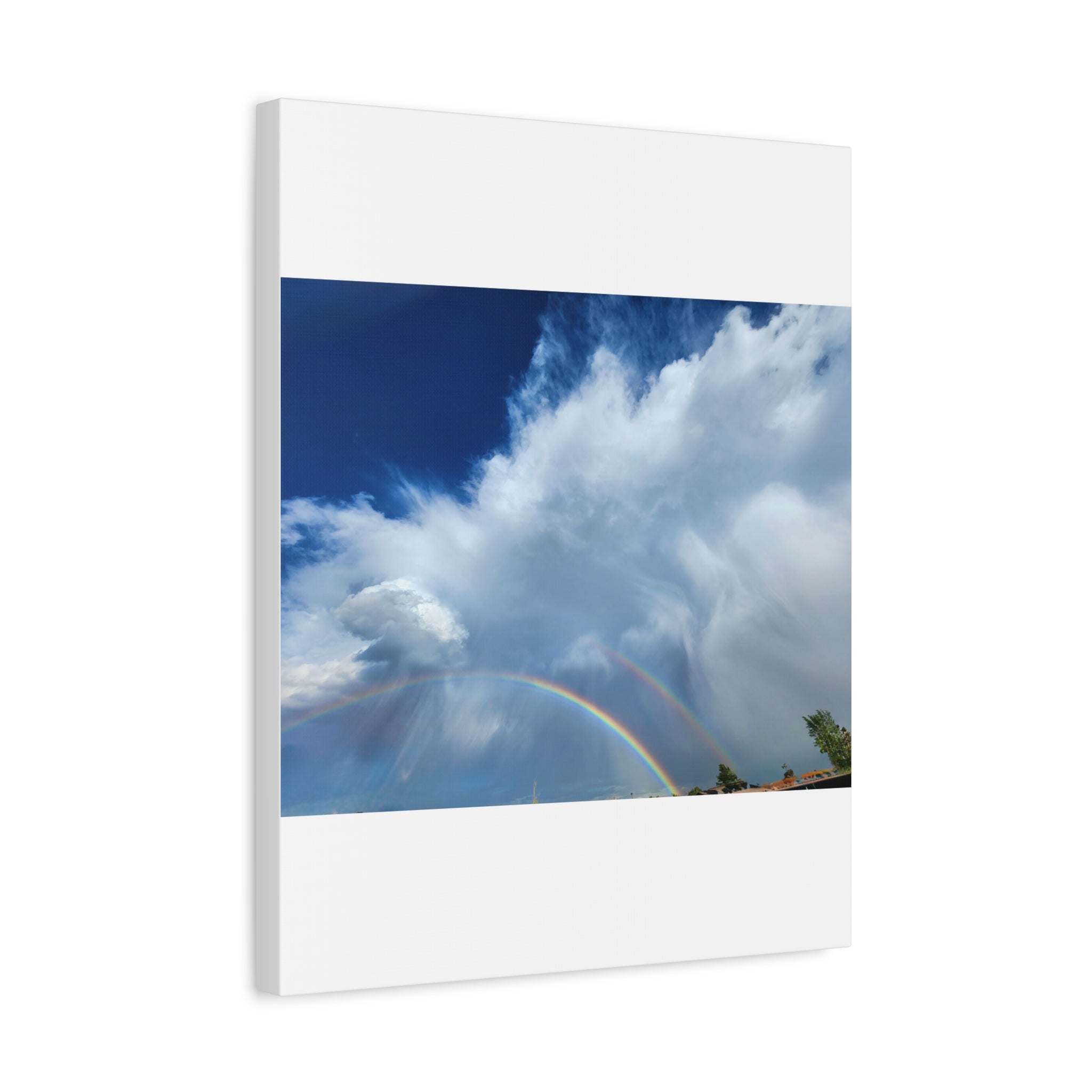 Rainbow Cloud Art Canvas Print, Stretched Wall Decor, Home/Office Art, Gift for Nature Lovers, Gallery Wall Accent