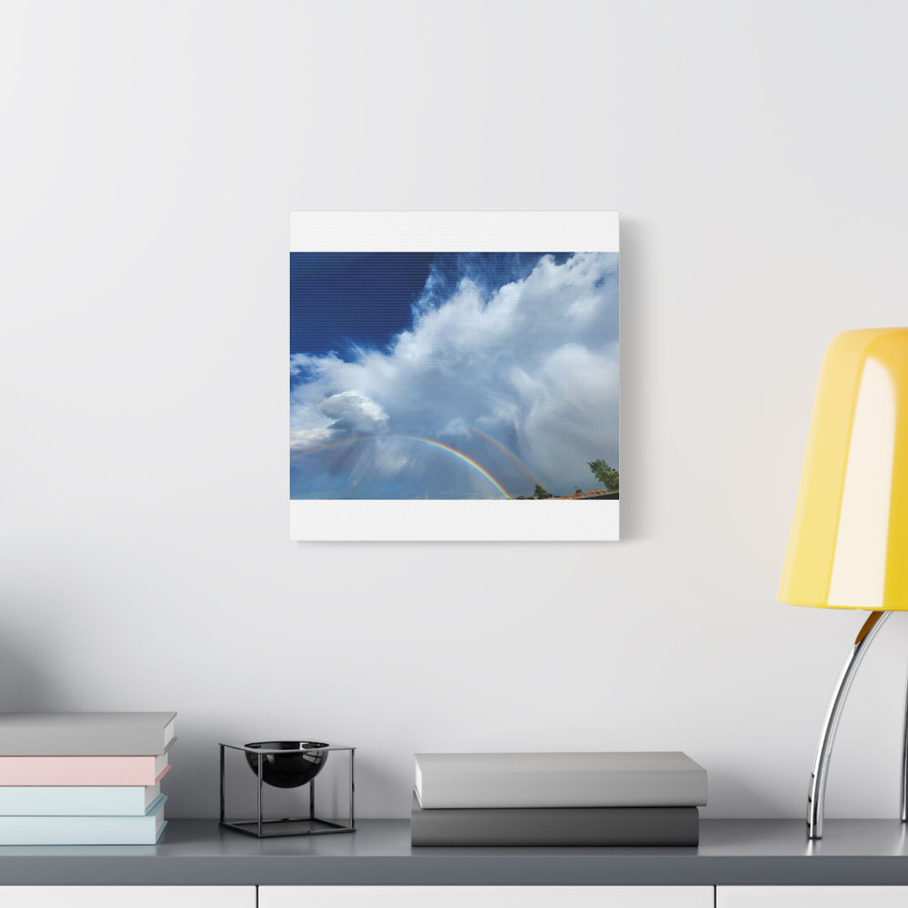 Rainbow Cloud Art Canvas Print, Stretched Wall Decor, Home/Office Art, Gift for Nature Lovers, Gallery Wall Accent