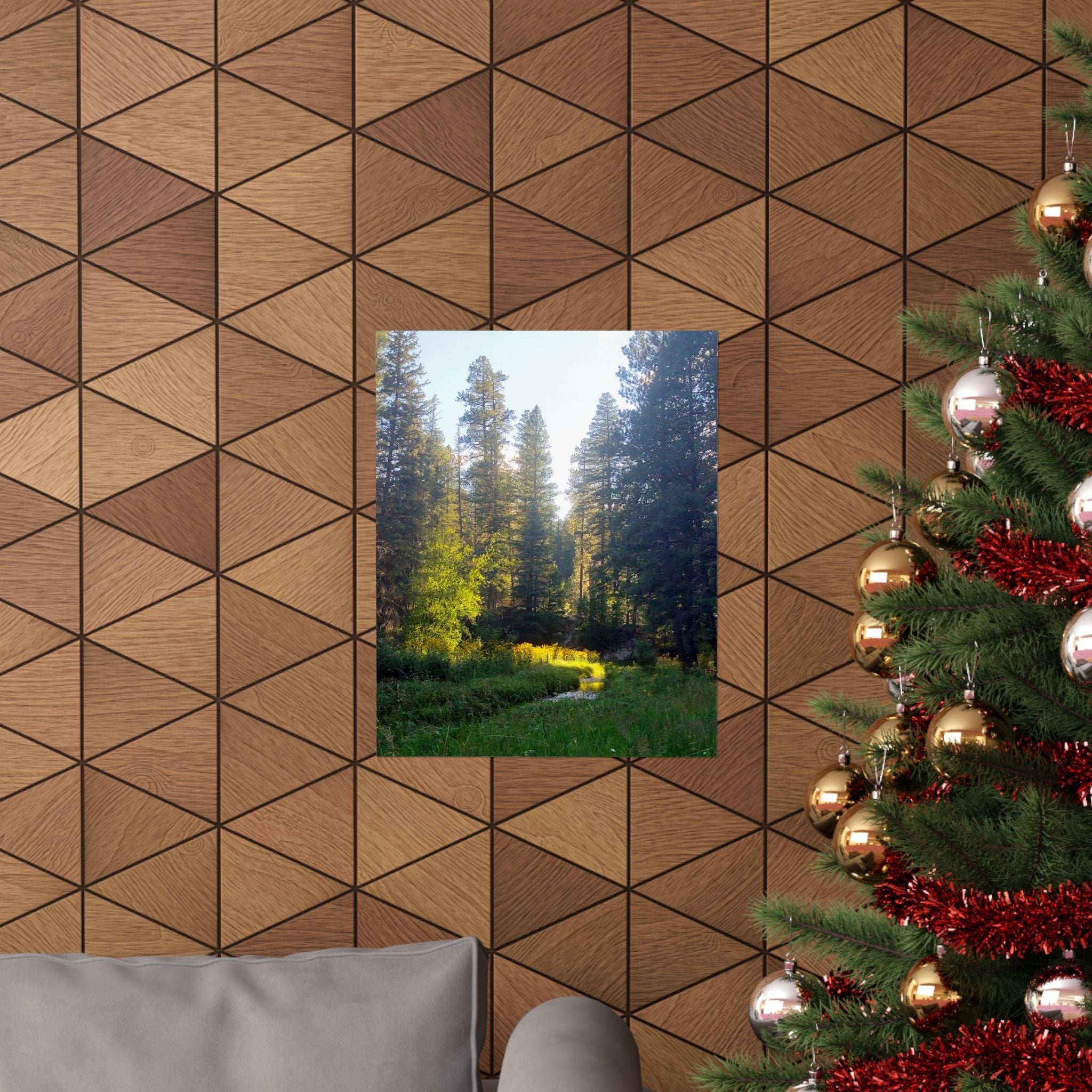 Serene Nature Poster, Wall Art Print, Forest Decor, Botanical Photography, Home Office Artwork